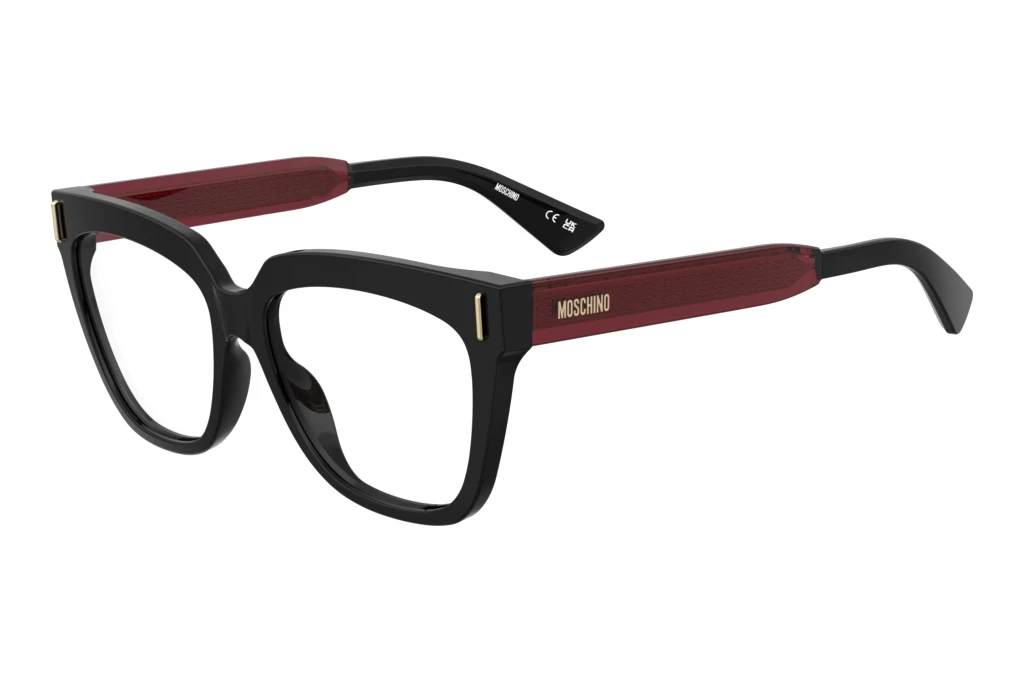Moschino MOS660 GUU BLACK BURGUNDY Moschino MOS660 GUU BLACK BURGUNDY