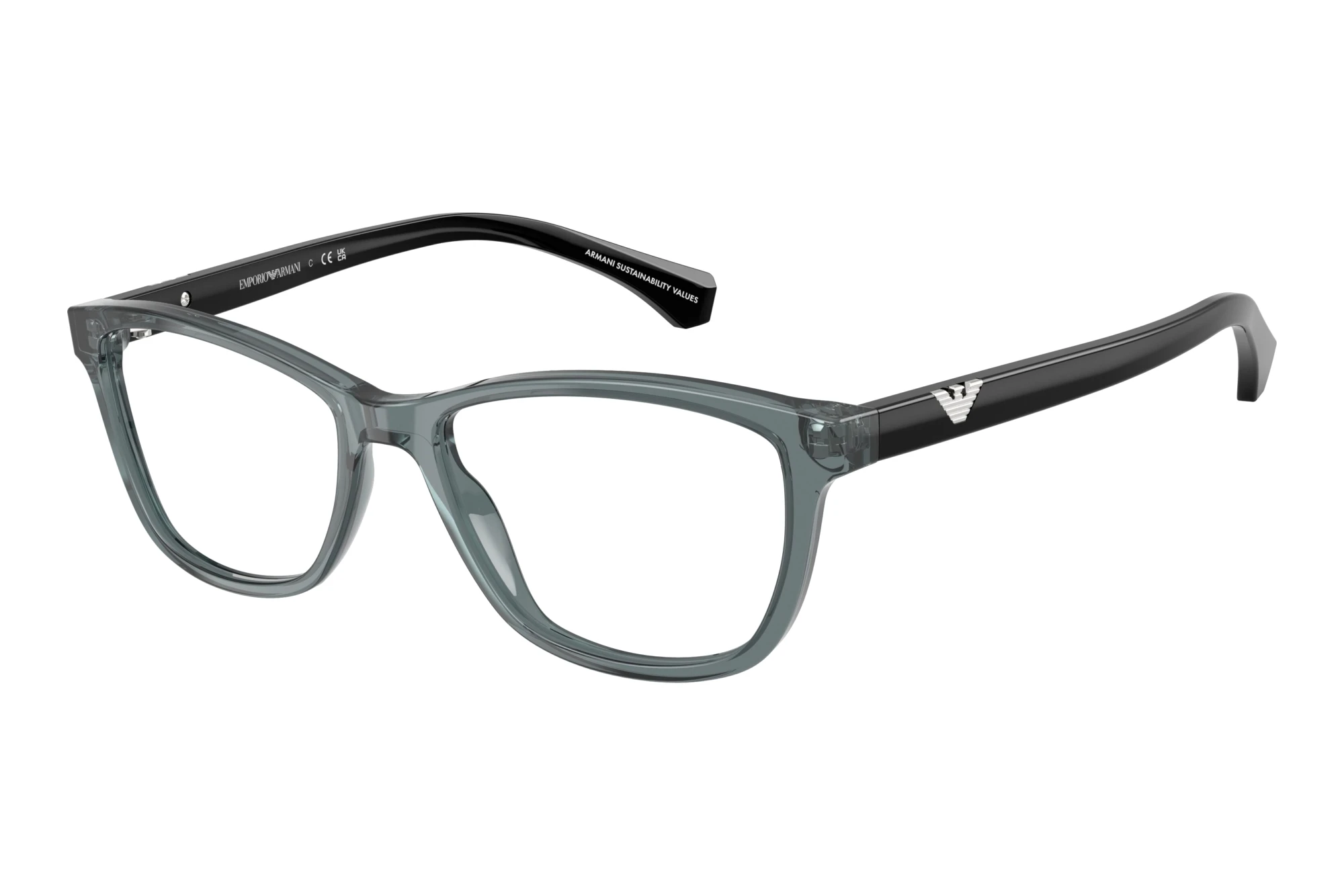Emporio Armani EA3099 6364 Shiny Transparent Grey Emporio Armani EA3099 6364 Shiny Transparent Grey
