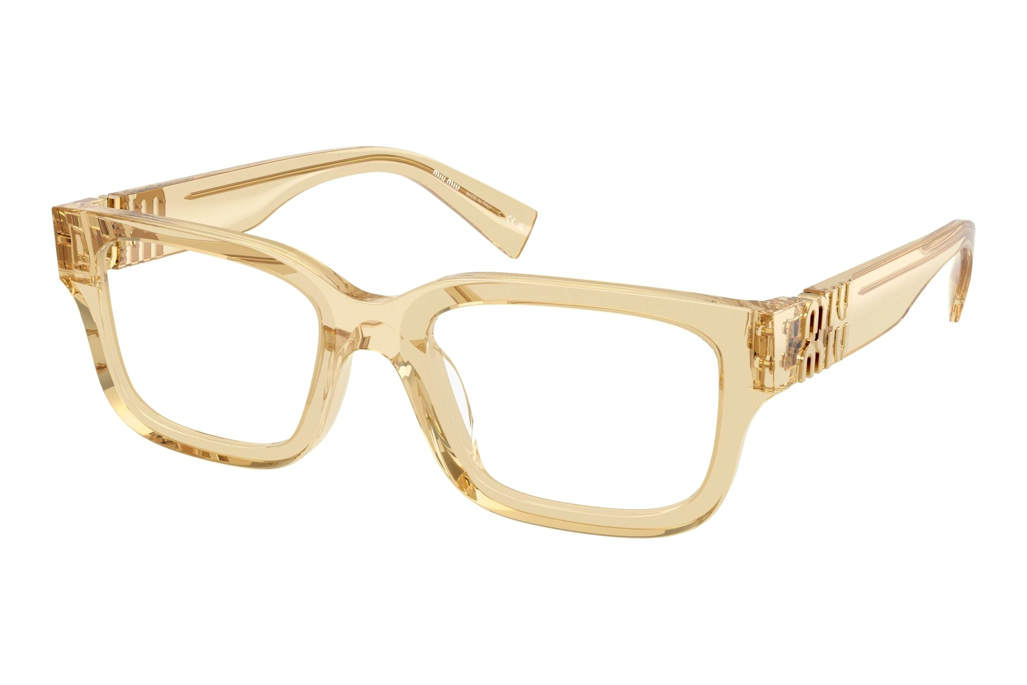 Miu Miu MU 02YV 11T1O1 Trasparent Beige Miu Miu MU 02YV 11T1O1 Trasparent Beige