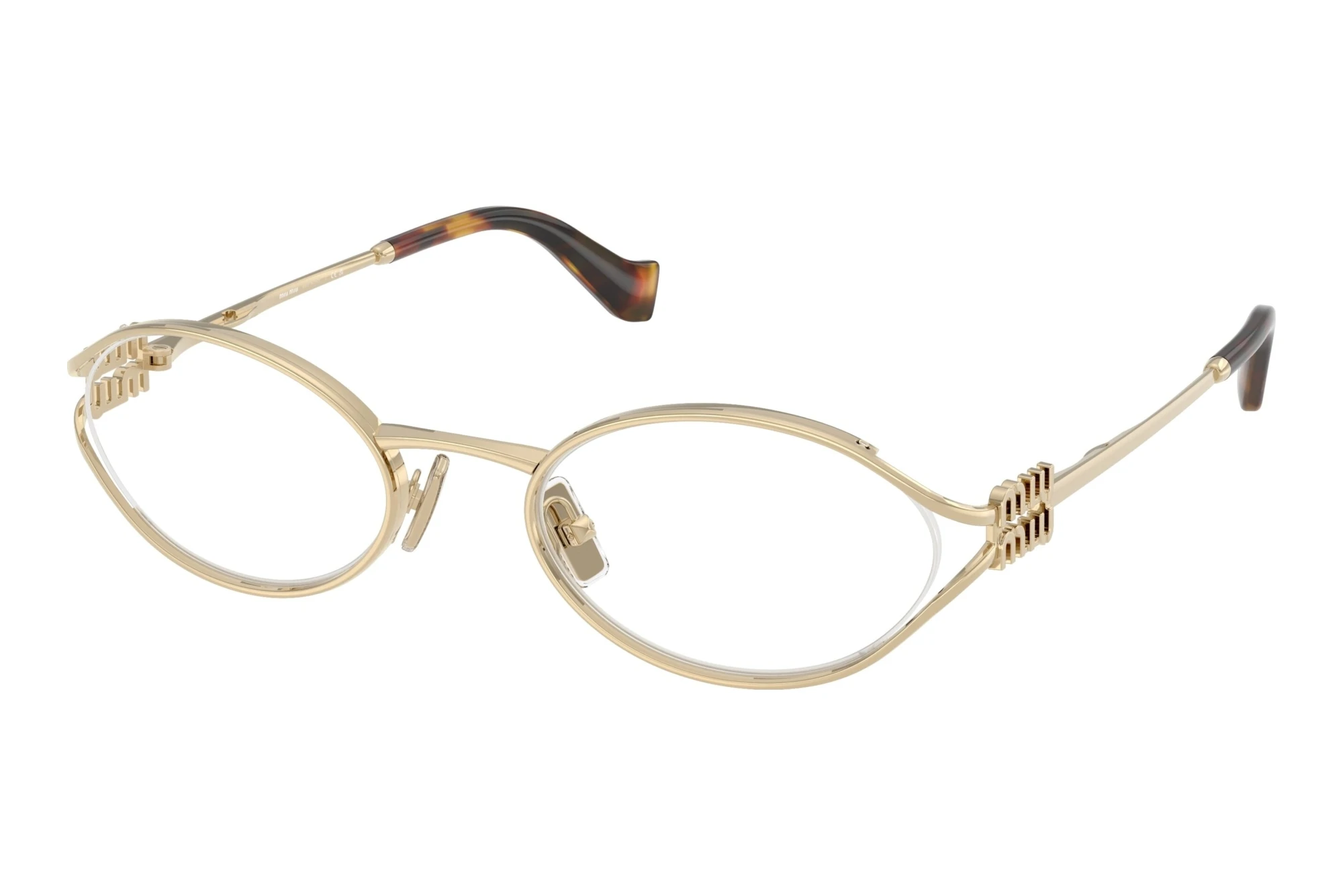 Miu Miu MU 53ZV ZVN1O1 Pale Gold Miu Miu MU 53ZV ZVN1O1 Pale Gold
