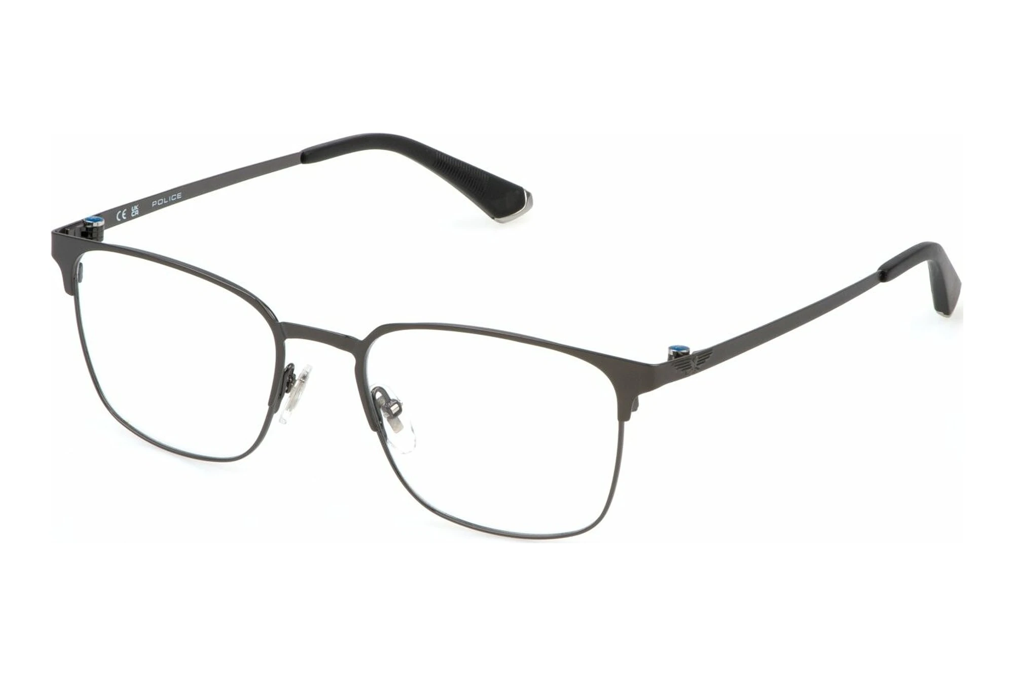 Police VPLP14 0584 SHINY GUN W/SANDBLASTED AND/OR MATT PART Police VPLP14 0584 SHINY GUN W/SANDBLASTED AND/OR MATT PART