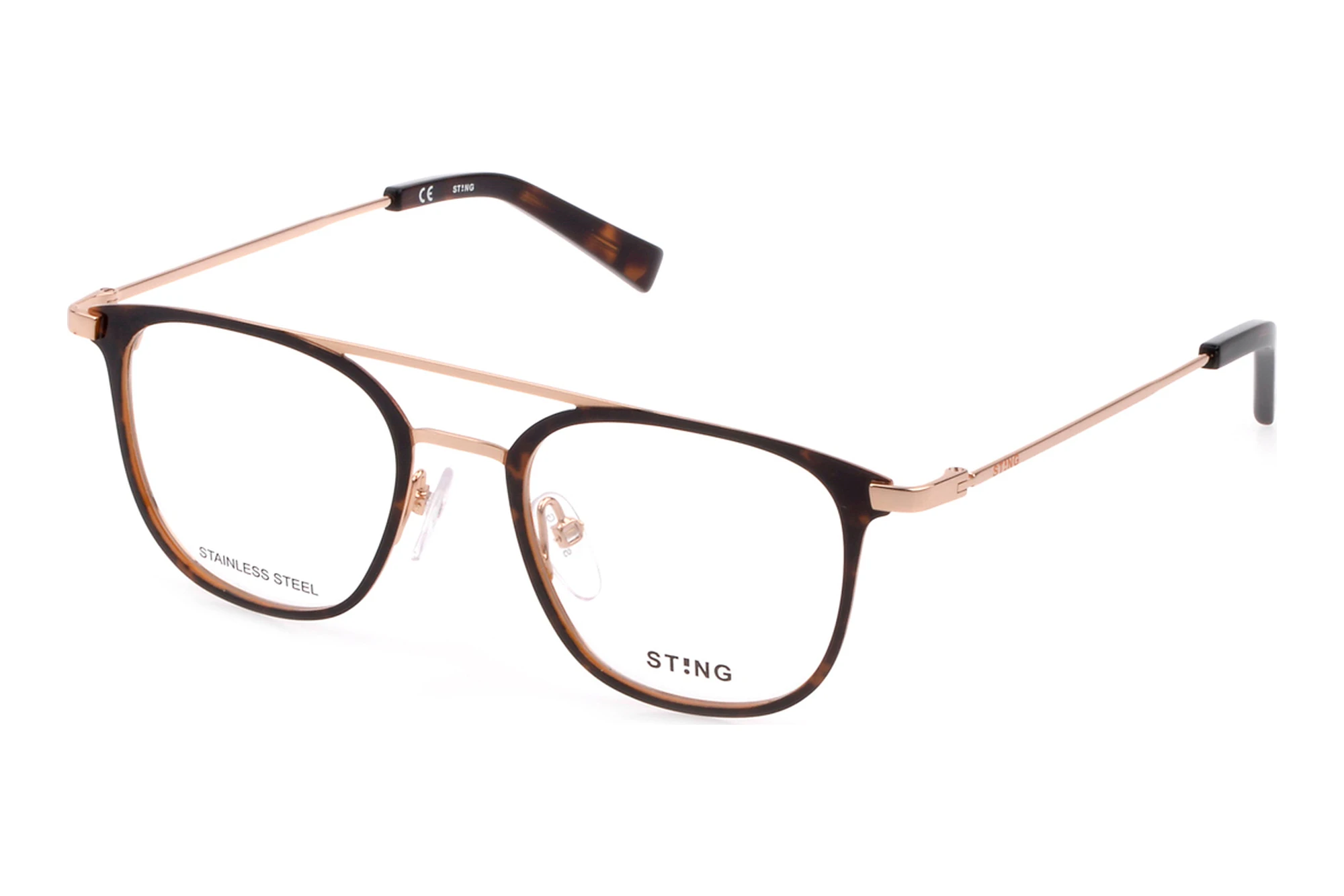 Sting VSJ418 0320 ORO ROSE' LUCIDO C/PARTI AVANA Sting VSJ418 0320 ORO ROSE' LUCIDO C/PARTI AVANA