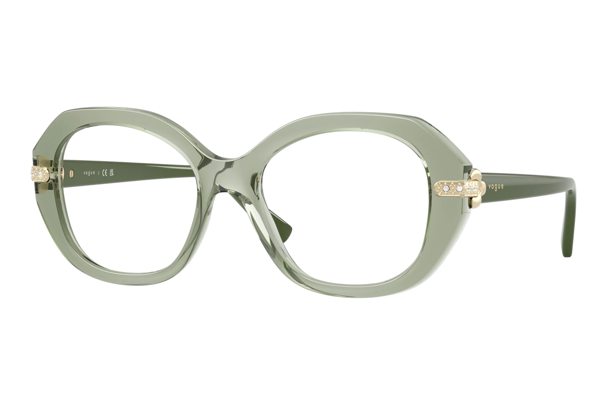 Vogue Eyewear VO5705B 3022 Transparent Green Vogue Eyewear VO5705B 3022 Transparent Green
