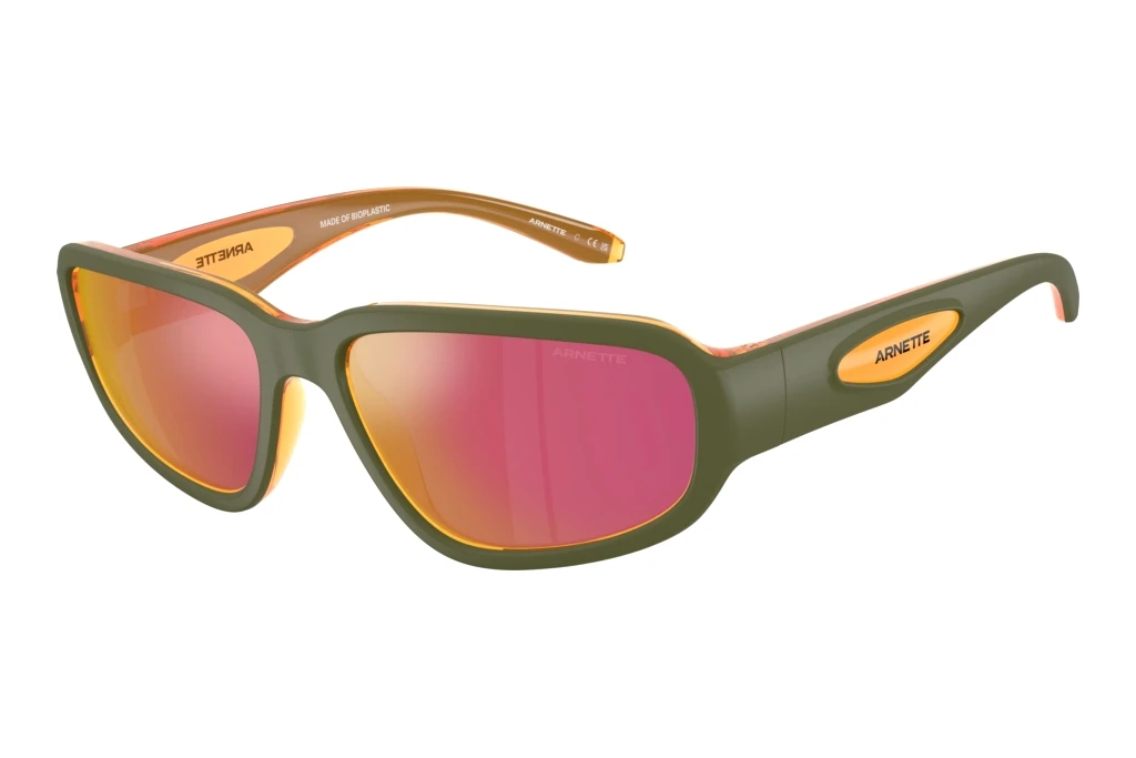 Arnette AN4365 30066Q Grey Mirror Orange/Yellow Military/Transparent Orange Arnette AN4365 30066Q Grey Mirror Orange/Yellow Military/Transparent Orange