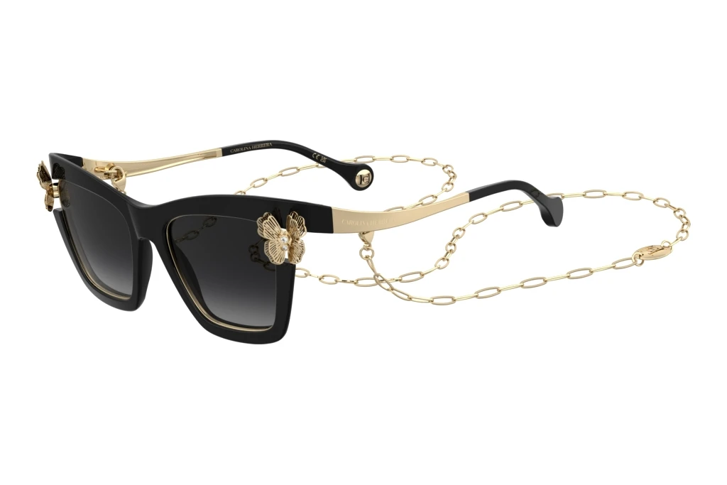 Carolina Herrera HER 0399/S 807/9O DARK GREY SHADEDBLACK Carolina Herrera HER 0399/S 807/9O DARK GREY SHADEDBLACK