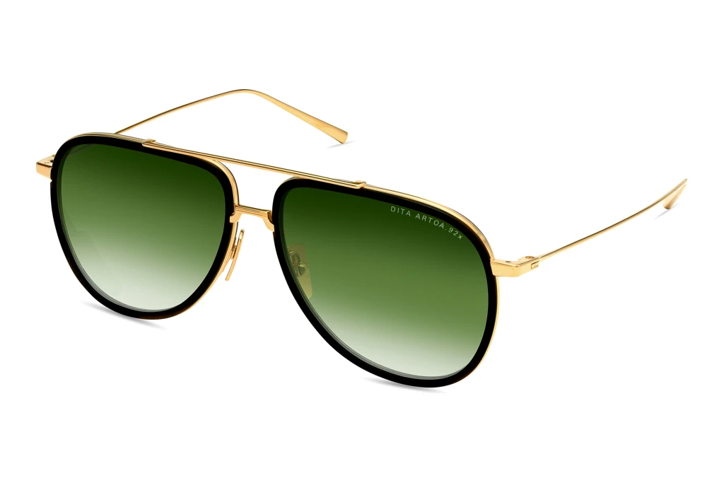 DITA DTS-472 01A DARK GREEN TO CLEAR GRADIENTYELLOW GOLD - BLACK DITA DTS-472 01A DARK GREEN TO CLEAR GRADIENTYELLOW GOLD - BLACK