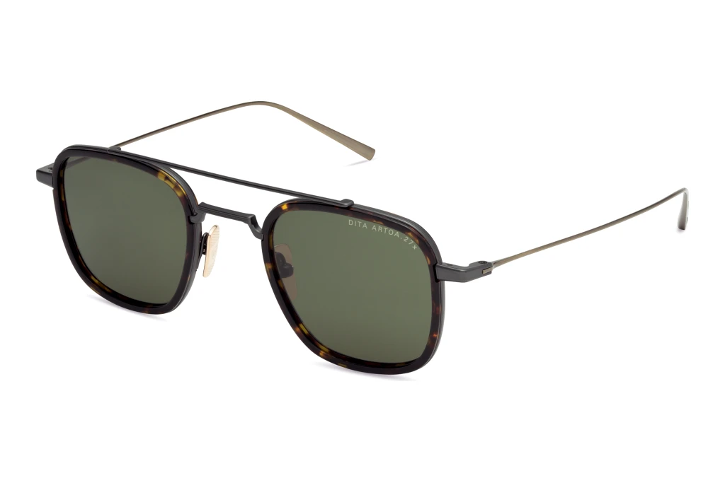 DITA DTS-474 02A GREENBLACK IRON - DARK TORTOISE - ANTIQUE YELLOW GOLD DITA DTS-474 02A GREENBLACK IRON - DARK TORTOISE - ANTIQUE YELLOW GOLD