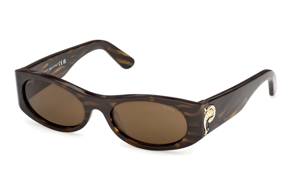 Emilio Pucci EP0243 56E braunHavanna/Gestreift Emilio Pucci EP0243 56E braunHavanna/Gestreift