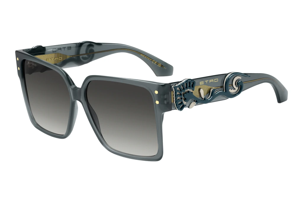 Etro ETRO 0104/S ZI9/9O DARK GREY SHADEDTEAL Etro ETRO 0104/S ZI9/9O DARK GREY SHADEDTEAL