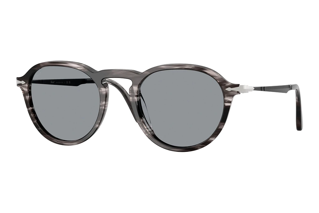 Persol PO3383S 1238R5 BlueStriped Black & Grey Persol PO3383S 1238R5 BlueStriped Black & Grey