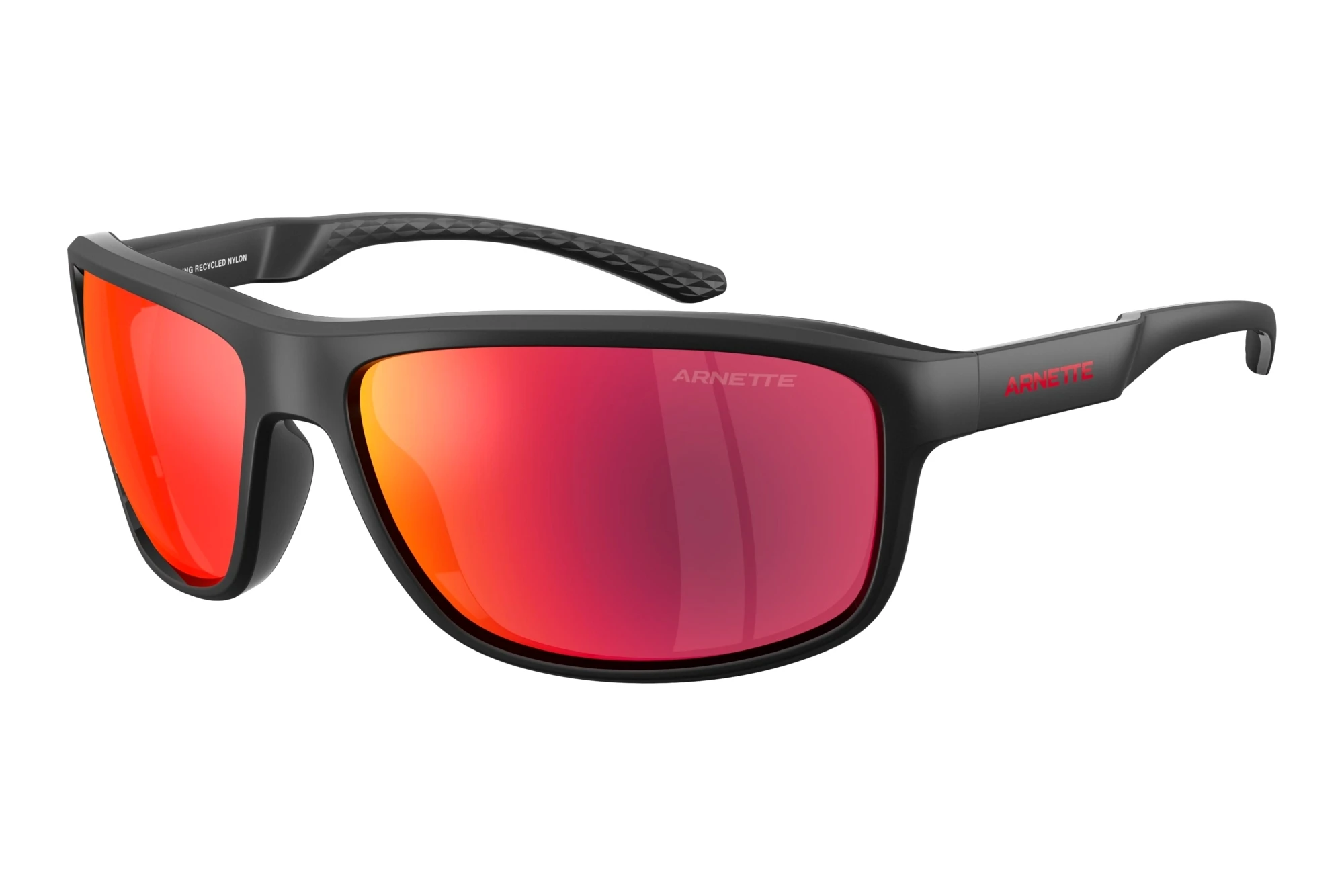 Arnette AN4374 29006Q Red/Yellow MirrorMatte Recycled Black Arnette AN4374 29006Q Red/Yellow MirrorMatte Recycled Black