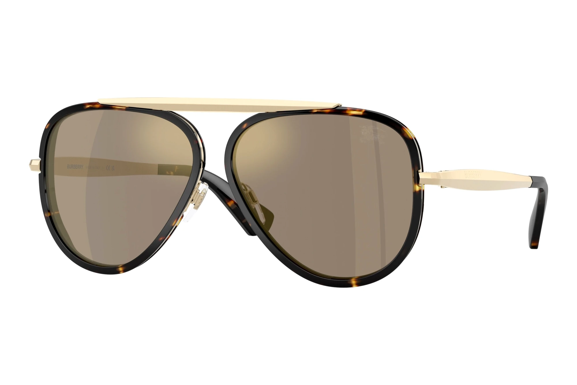 Burberry BE3176 11095A Light Brown Mirror GoldYellow Havana Burberry BE3176 11095A Light Brown Mirror GoldYellow Havana