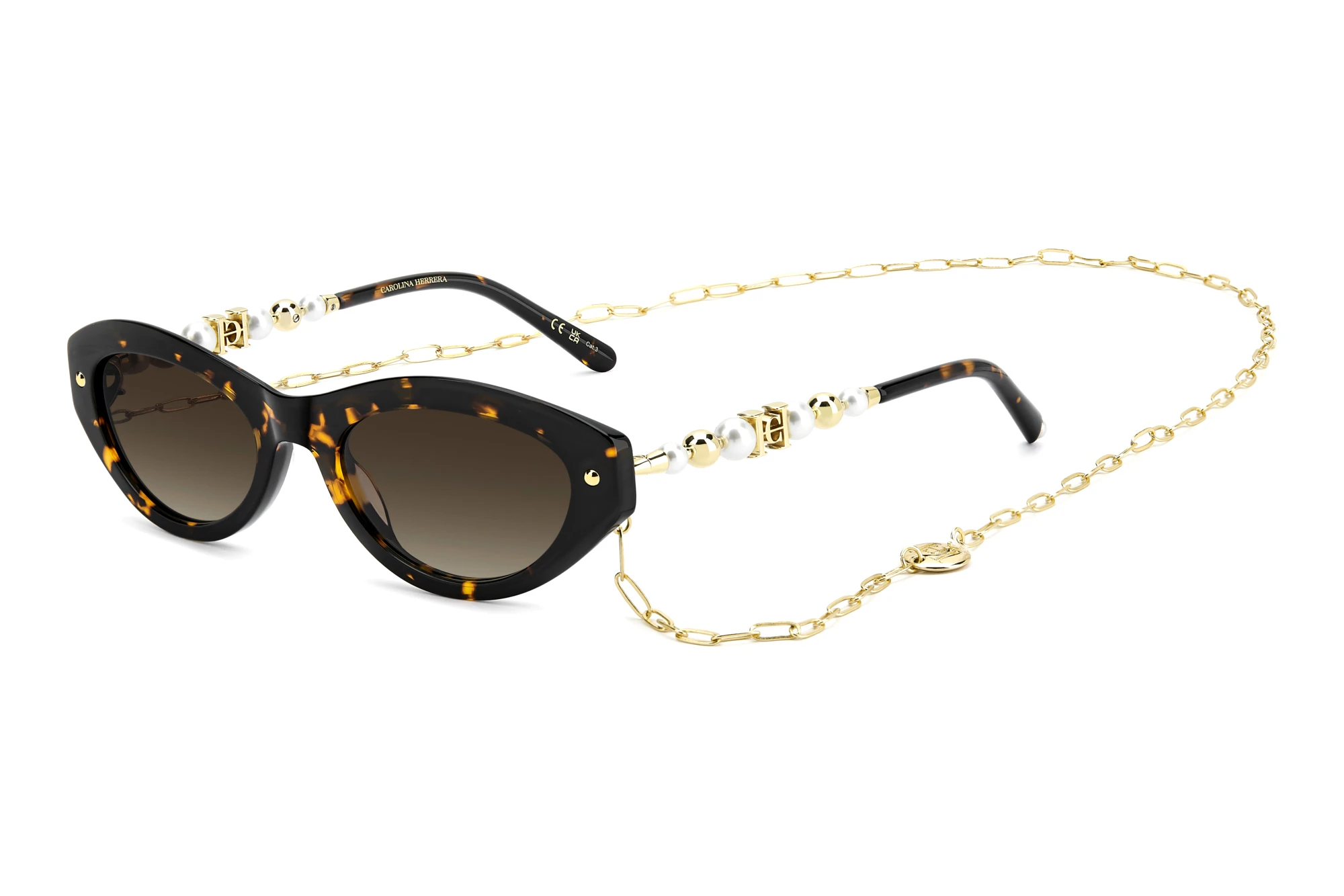 Carolina Herrera HER 0406/S 086/HA BROWN SHADEDHAVANA Carolina Herrera HER 0406/S 086/HA BROWN SHADEDHAVANA