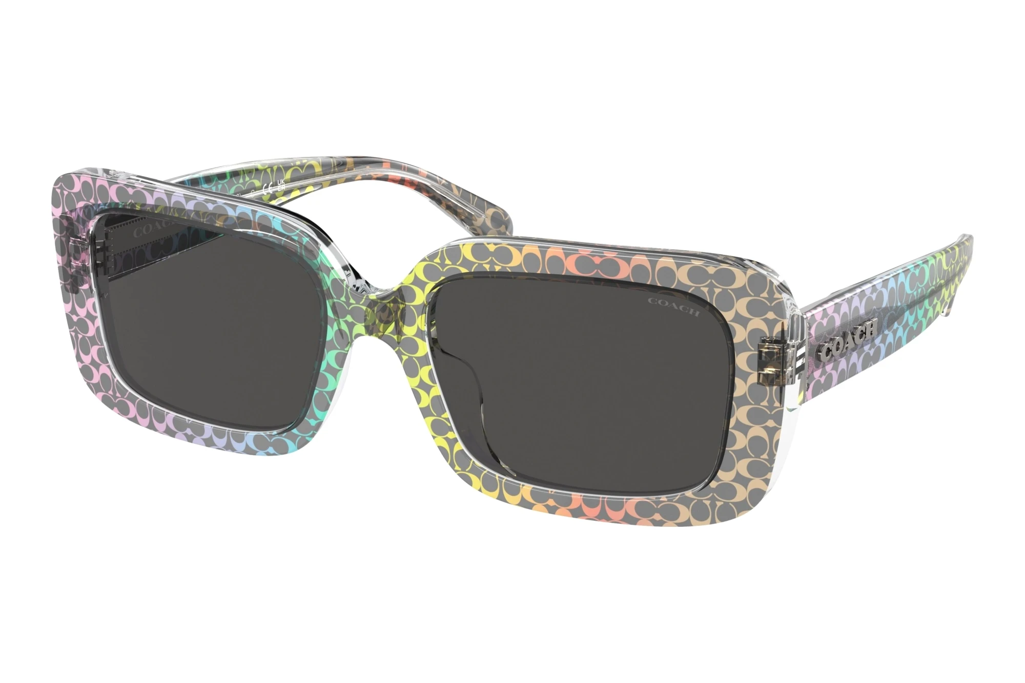 Coach HC8380U 583587 Grey SolidSapphire Pearl Signature C Coach HC8380U 583587 Grey SolidSapphire Pearl Signature C