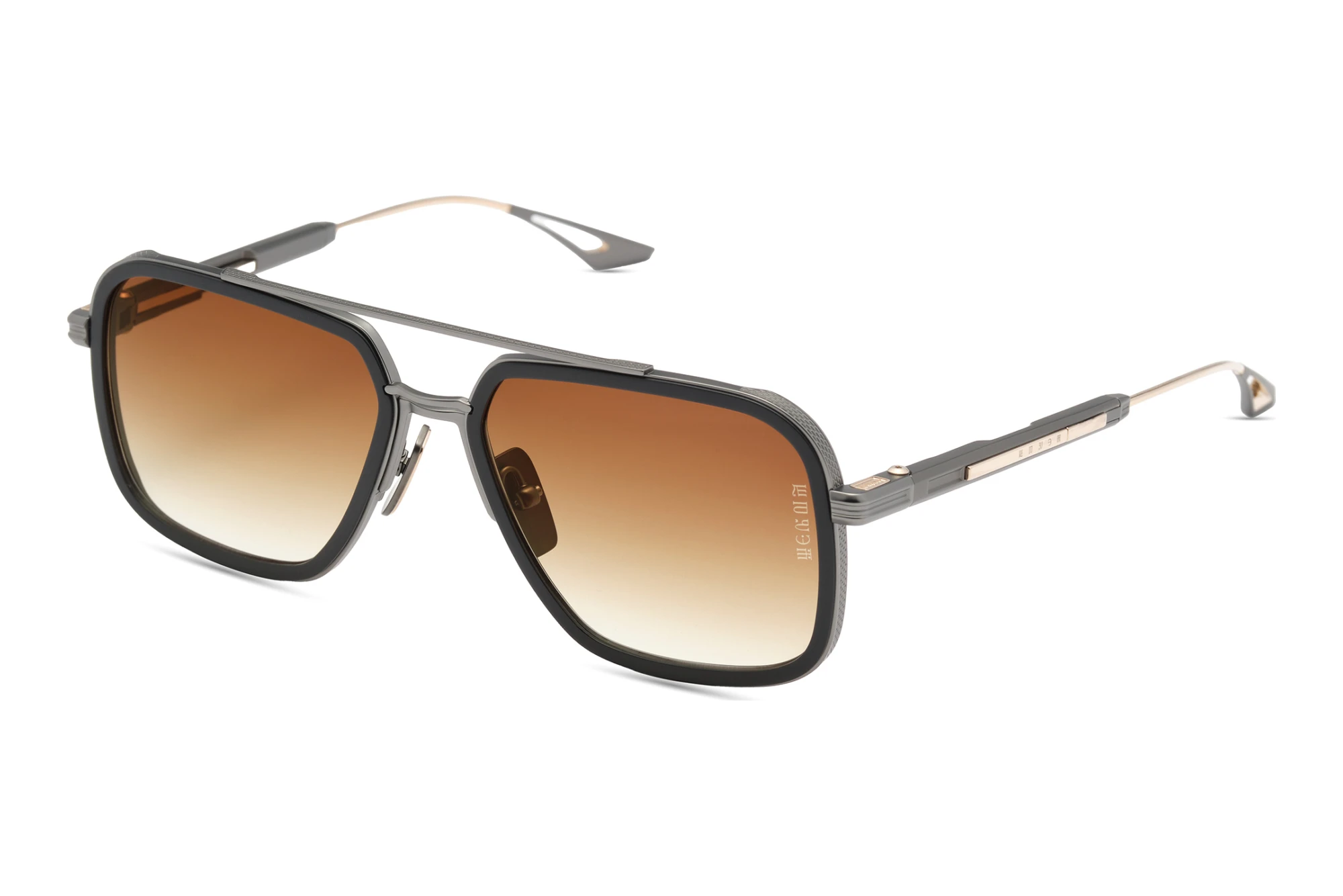 DITA-EPILUXURY DES-021 02A DARK BROWN TO CLEAR GRADIENT - GOLD ARBLACK IRON - MATTE BLACK - WHITE GOLD DITA-EPILUXURY DES-021 02A DARK BROWN TO CLEAR GRADIENT - GOLD ARBLACK IRON - MATTE BLACK - WHITE GOLD
