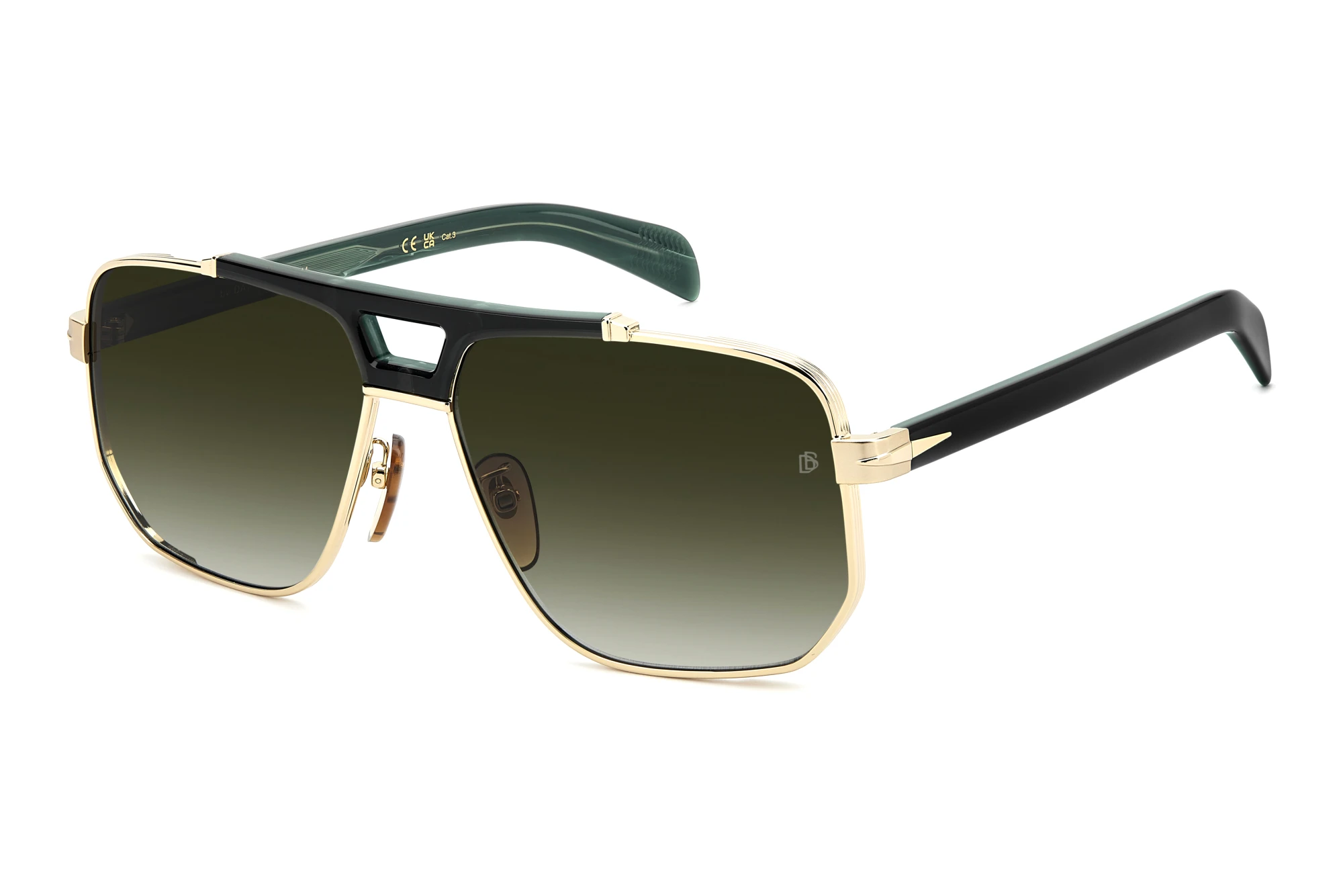 David Beckham DB 7157/S PEF/9K GREEN SHADEDGOLD GREEN David Beckham DB 7157/S PEF/9K GREEN SHADEDGOLD GREEN