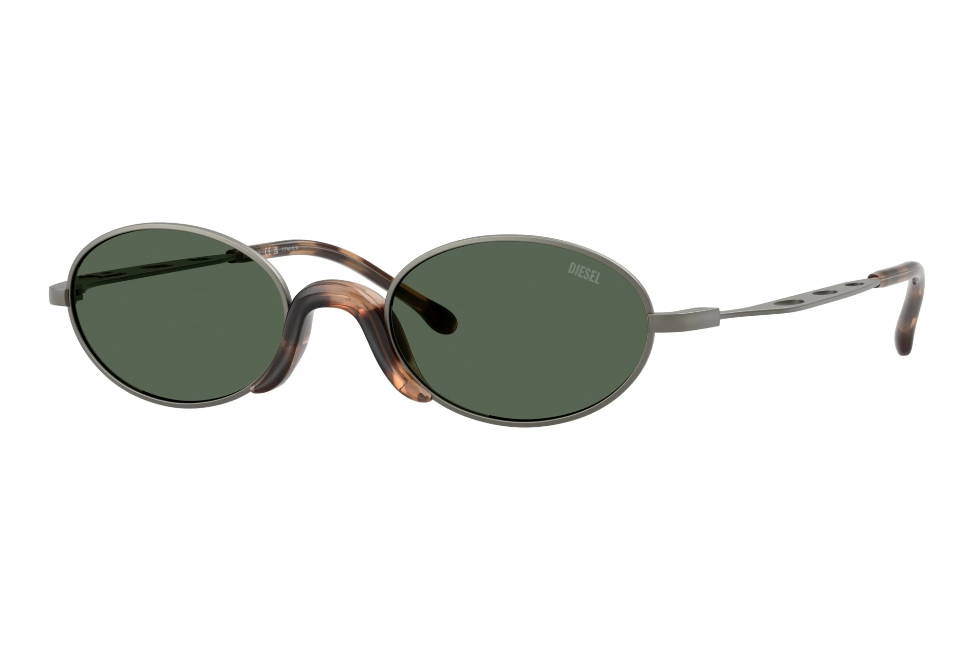 Diesel DL1023T 104971 Solid Dark GreenMatte Gunmetal Diesel DL1023T 104971 Solid Dark GreenMatte Gunmetal