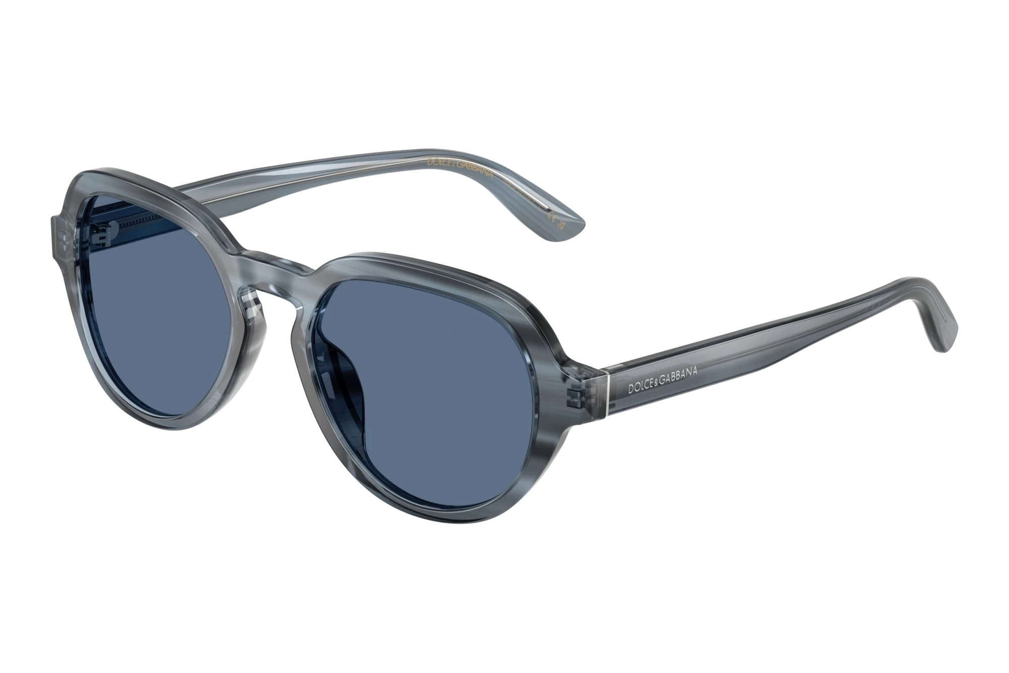 Dolce & Gabbana DG4567 348280 BlueTransparent Blue On Striped Blue Dolce & Gabbana DG4567 348280 BlueTransparent Blue On Striped Blue