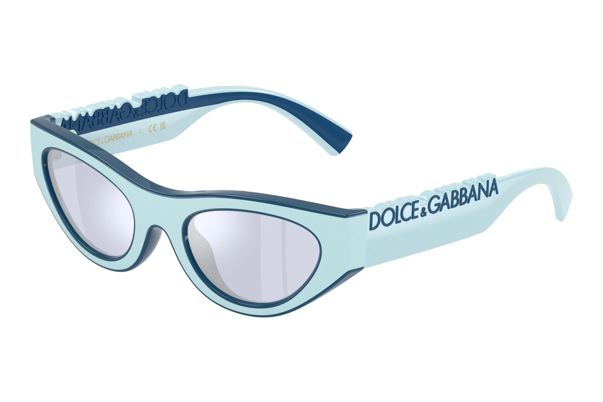 Dolce & Gabbana DX6012 30151U Dark Violet Mirror SilverAzure Rubber/Blue Dolce & Gabbana DX6012 30151U Dark Violet Mirror SilverAzure Rubber/Blue