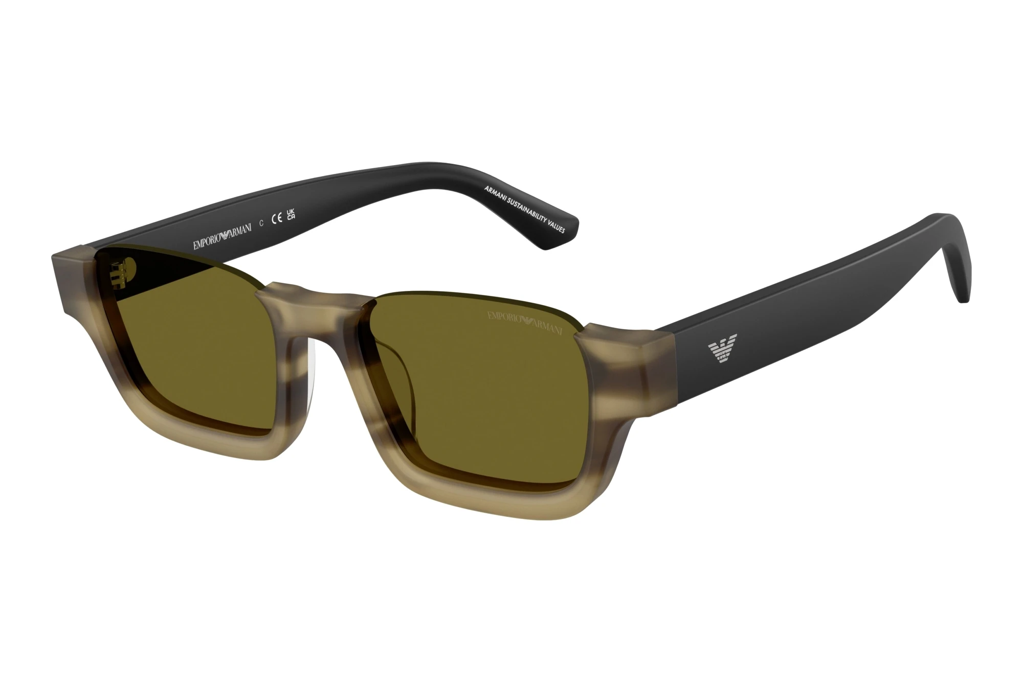 Emporio Armani EA4268U 6369/2 GreenStriped Havana Green Emporio Armani EA4268U 6369/2 GreenStriped Havana Green