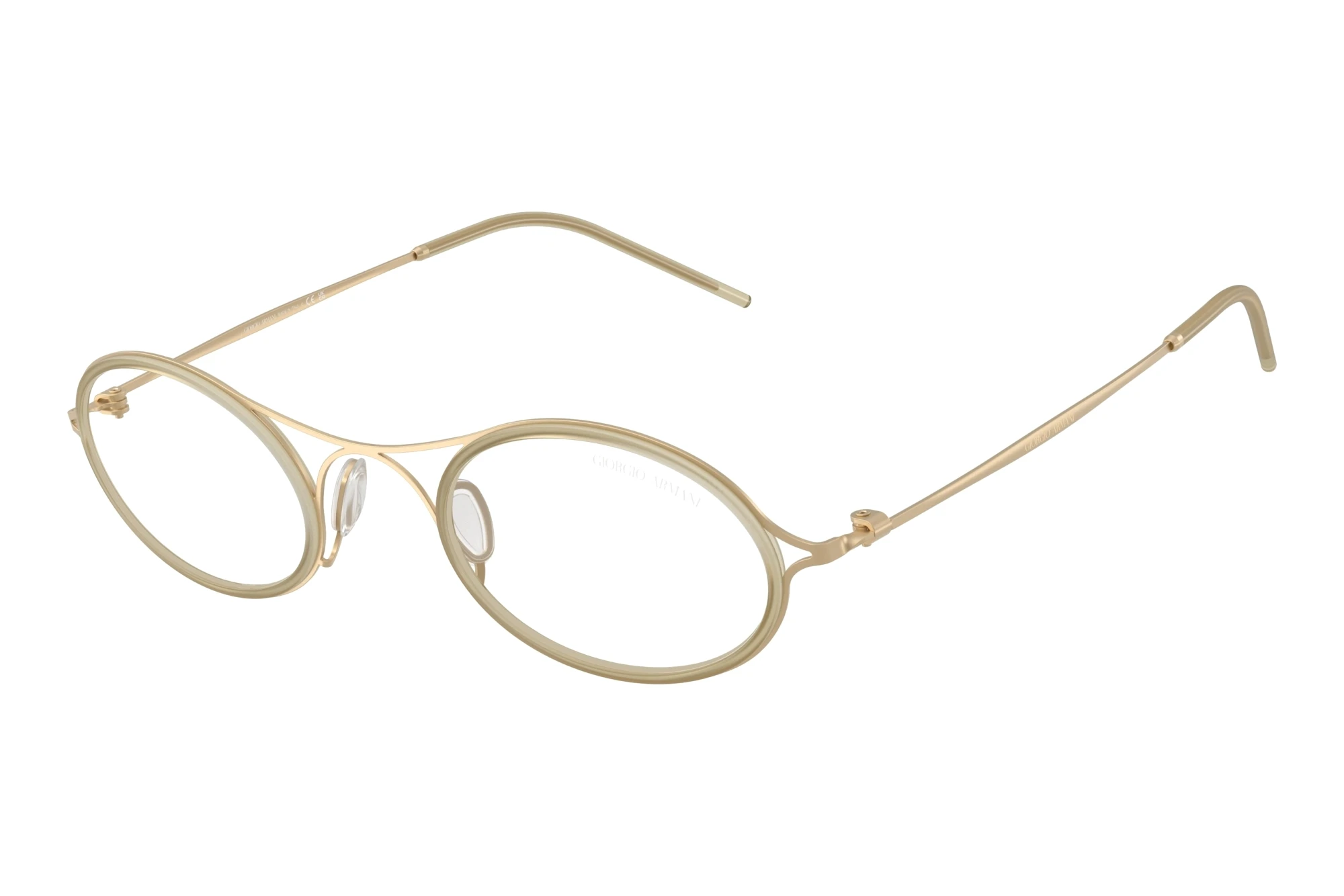 Giorgio Armani AR6187 30021W ClearMatte Pale Gold Giorgio Armani AR6187 30021W ClearMatte Pale Gold