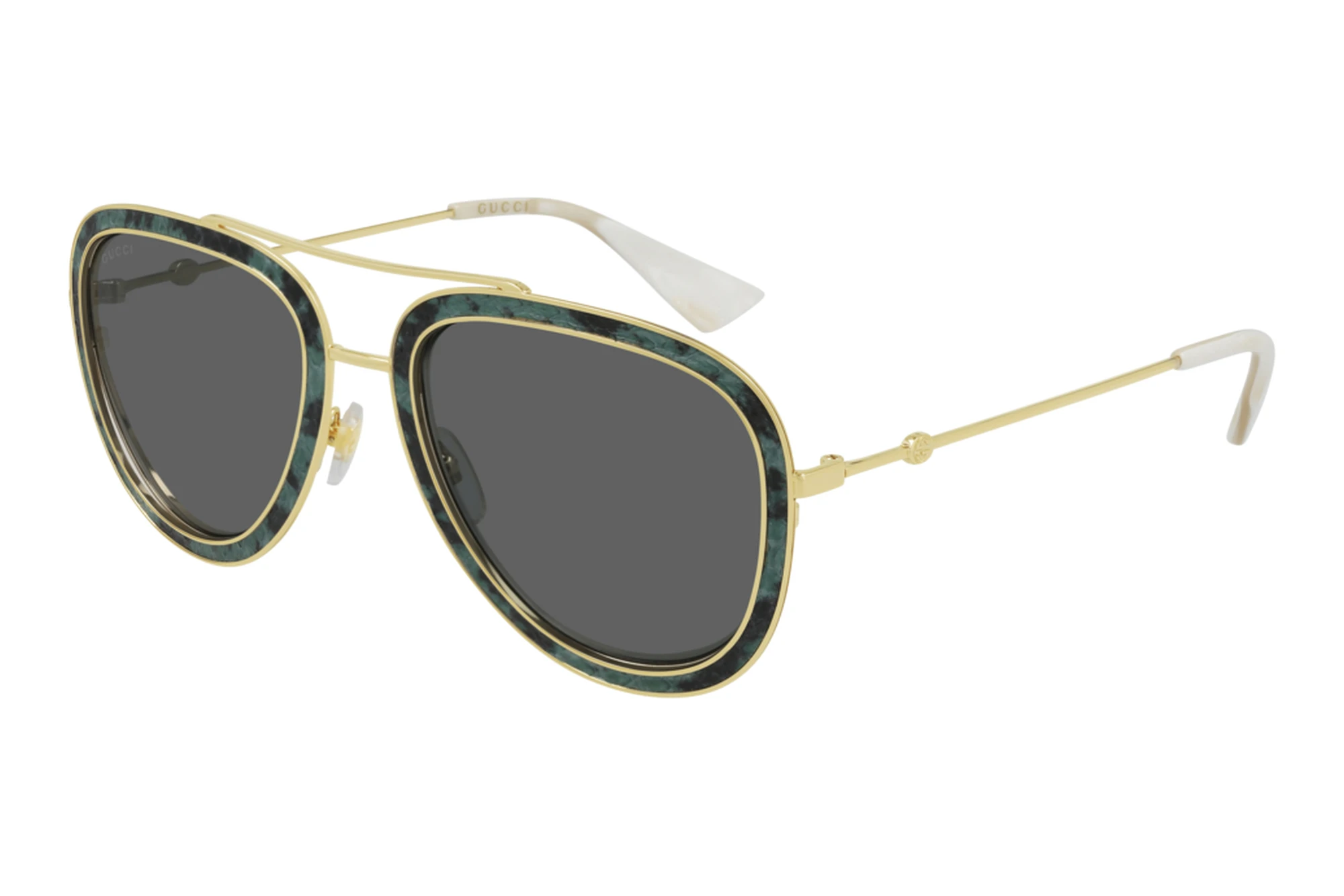 Gucci GG0062S LEATHER 002 GREYGREEN Gucci GG0062S LEATHER 002 GREYGREEN