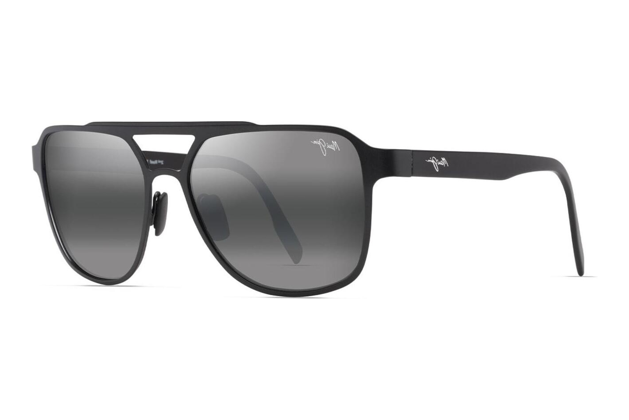 Maui Jim 2nd Reef 607-02 Neutral GreySatin Black Maui Jim 2nd Reef 607-02 Neutral GreySatin Black