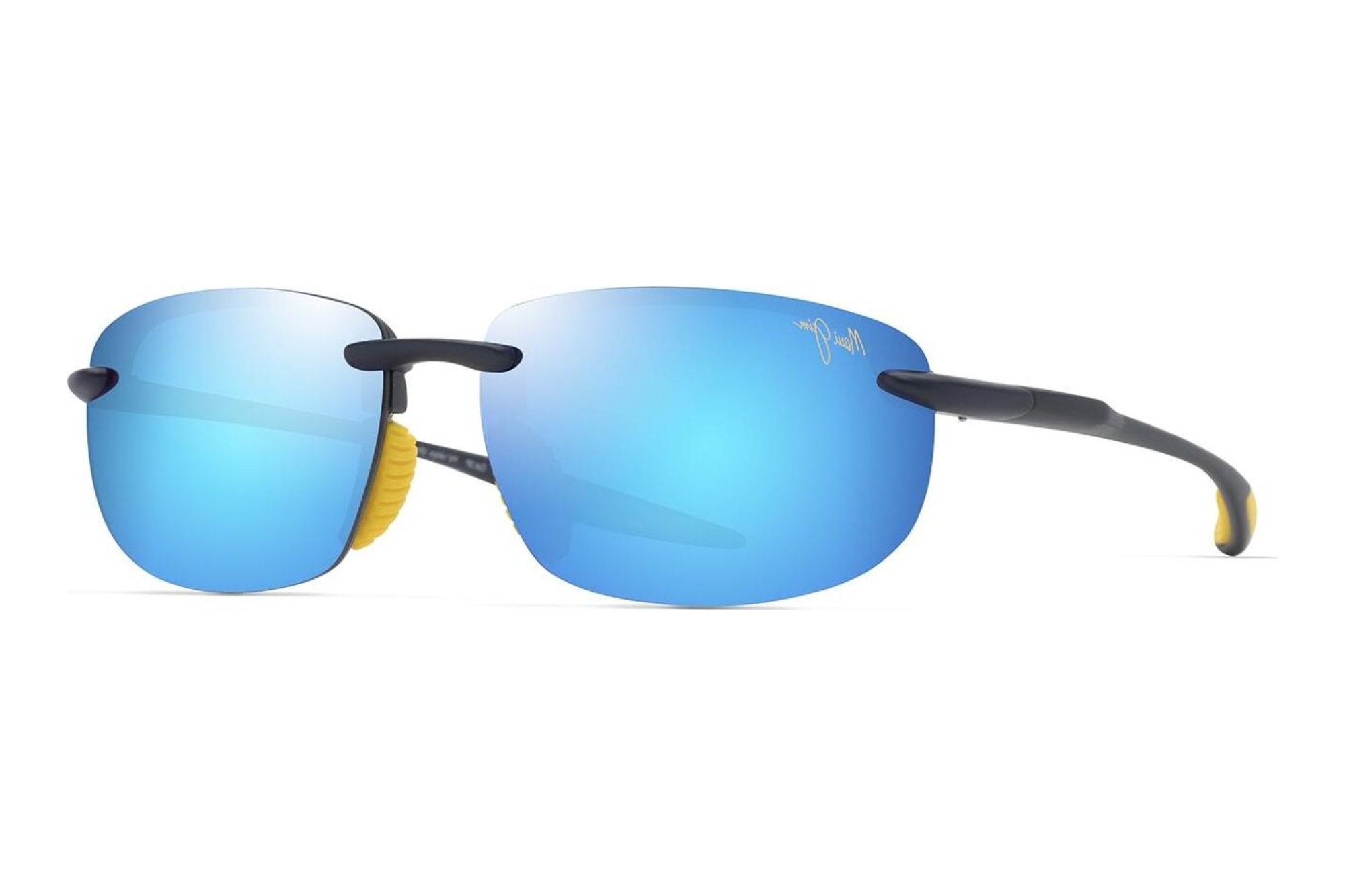 Maui Jim Hookipa Ultra Af B677-03B Blue HawaiiMatte Solid Dark Blue w/Yellow Maui Jim Hookipa Ultra Af B677-03B Blue HawaiiMatte Solid Dark Blue w/Yellow
