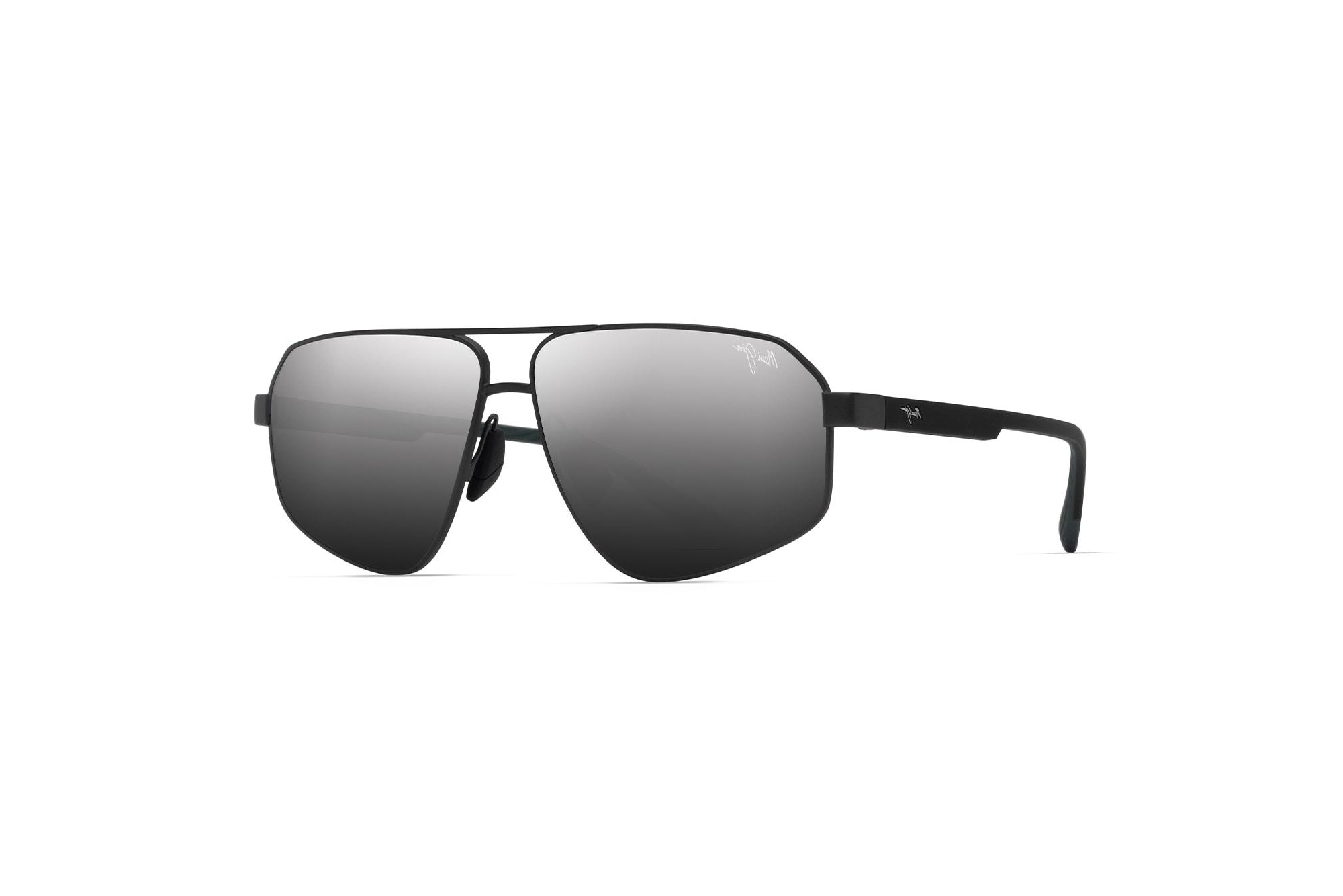 Maui Jim Keawawa DSB620-02 Dual Mirror Silver to BlackMatte Gunmetal w/Black Maui Jim Keawawa DSB620-02 Dual Mirror Silver to BlackMatte Gunmetal w/Black