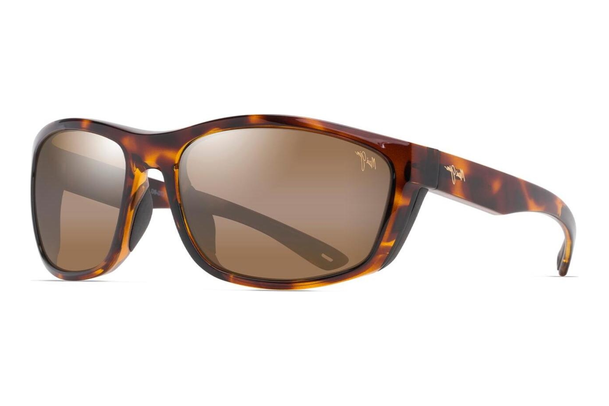 Maui Jim Nuu Landing H869-10 HCL® BronzeTortoise w/Black Rubber Maui Jim Nuu Landing H869-10 HCL® BronzeTortoise w/Black Rubber