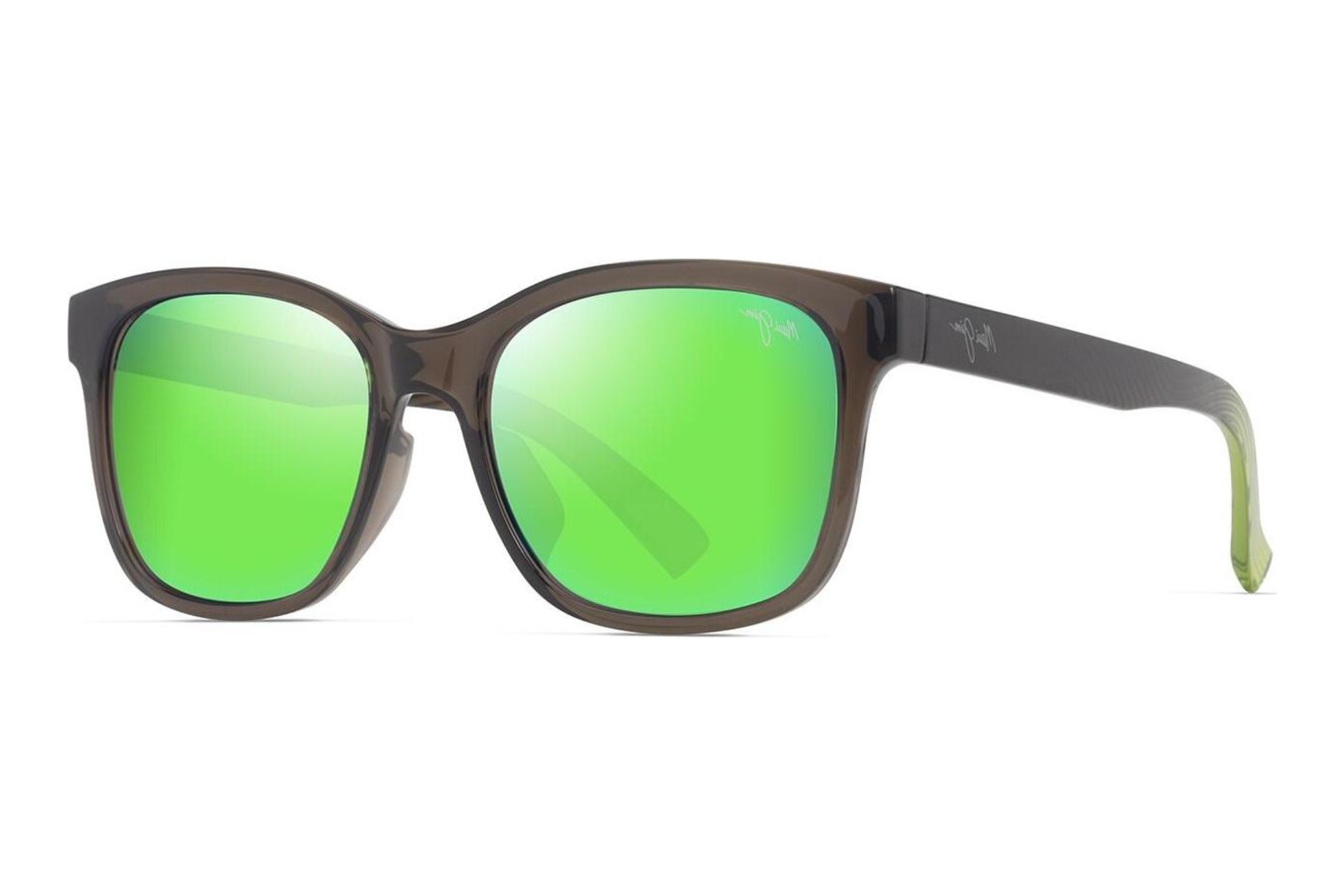 Maui Jim Owelo GM346-14A MAUIGreen®Shiny Trans Dark Grey w/Green Maui Jim Owelo GM346-14A MAUIGreen®Shiny Trans Dark Grey w/Green