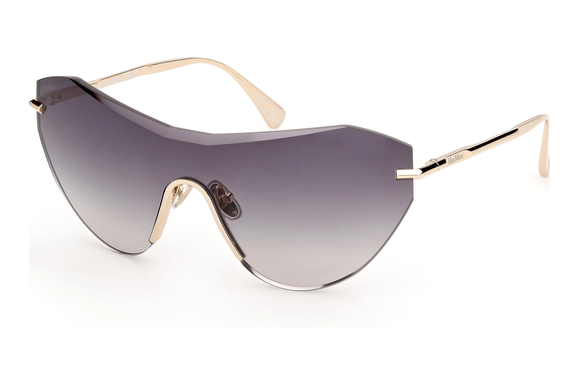 Max Mara MM0216 32B grau verlaufendGlänzend Blassgold Max Mara MM0216 32B grau verlaufendGlänzend Blassgold