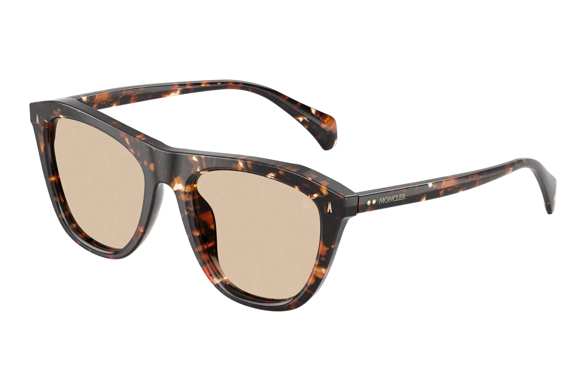 Moncler ME6029 304893 Solid Light BrownShiny Butter Havana Moncler ME6029 304893 Solid Light BrownShiny Butter Havana