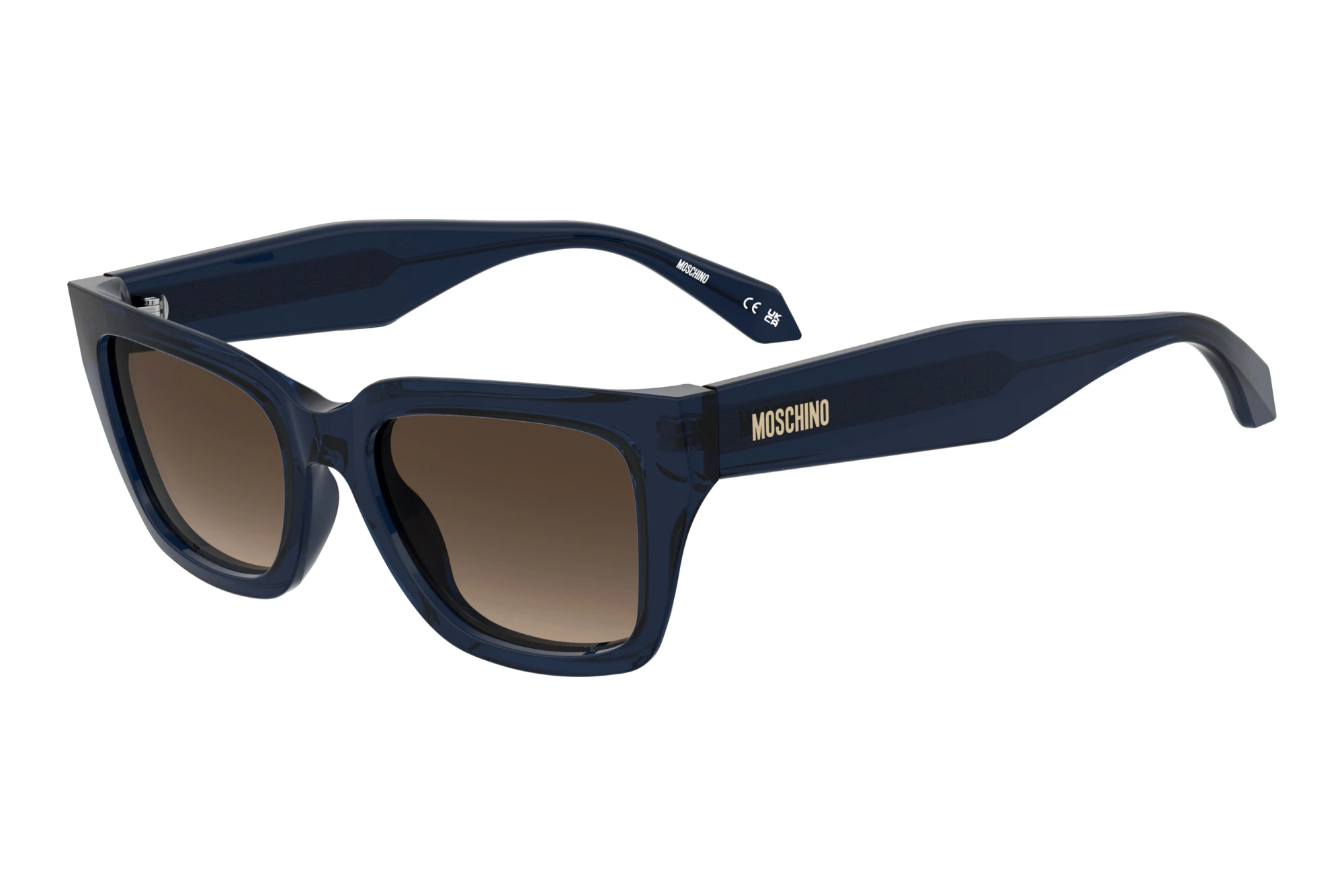 Moschino MOS216/S S9W/HA BROWN SHADEDBLUE BROWN Moschino MOS216/S S9W/HA BROWN SHADEDBLUE BROWN