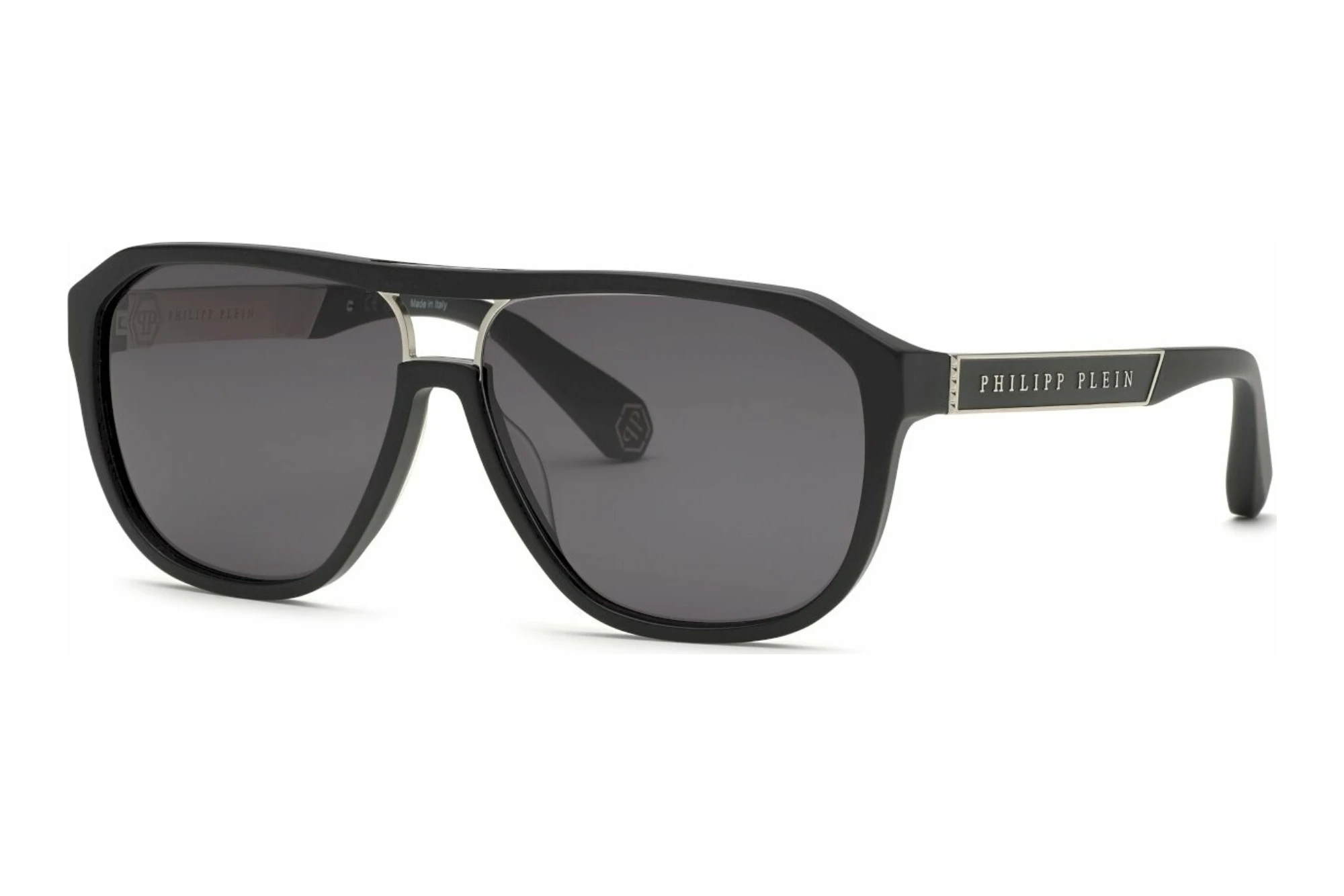 Philipp Plein SPP118M 0703 SMOKEMATT/SANDBLASTED BLACK Philipp Plein SPP118M 0703 SMOKEMATT/SANDBLASTED BLACK