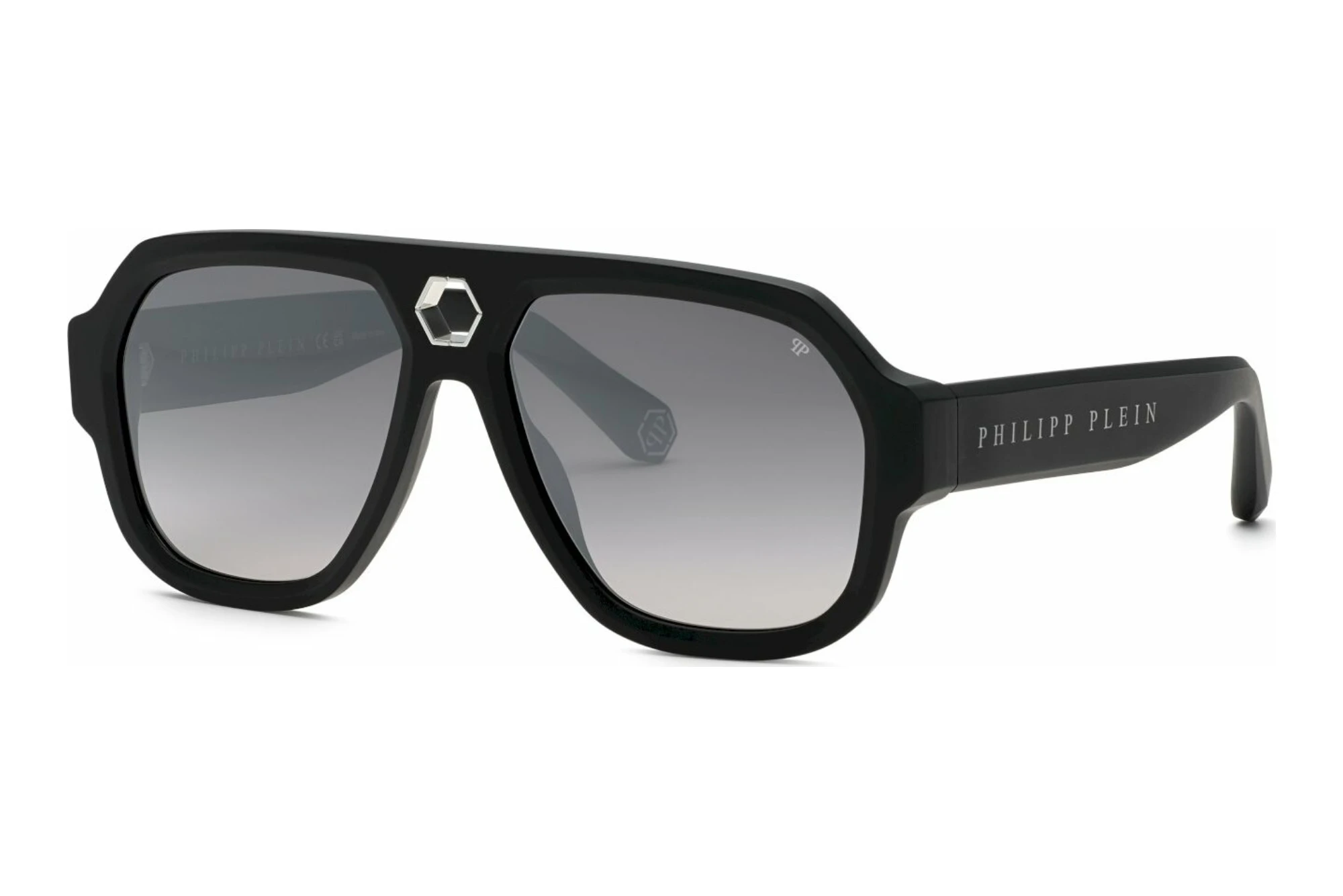 Philipp Plein SPP143 703X SMOKE GRADIENT/MIRROR SILVERMATT/SANDBLASTED BLACK Philipp Plein SPP143 703X SMOKE GRADIENT/MIRROR SILVERMATT/SANDBLASTED BLACK