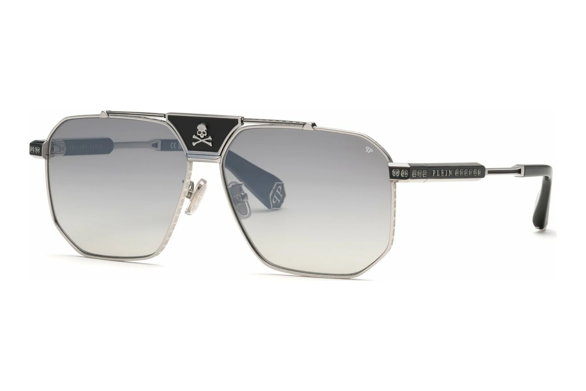 Philipp Plein SPP152W K07X SMOKE GRADIENT/MIRROR SILVERSHINY PALLADIUM W/SEMI MATT BLACK PARTS Philipp Plein SPP152W K07X SMOKE GRADIENT/MIRROR SILVERSHINY PALLADIUM W/SEMI MATT BLACK PARTS
