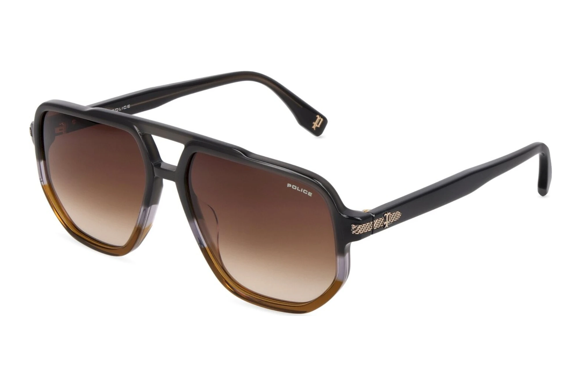Police SPLV27 0AG1 BROWN GRADIENTSHINY GREY GRAD.BROWN Police SPLV27 0AG1 BROWN GRADIENTSHINY GREY GRAD.BROWN
