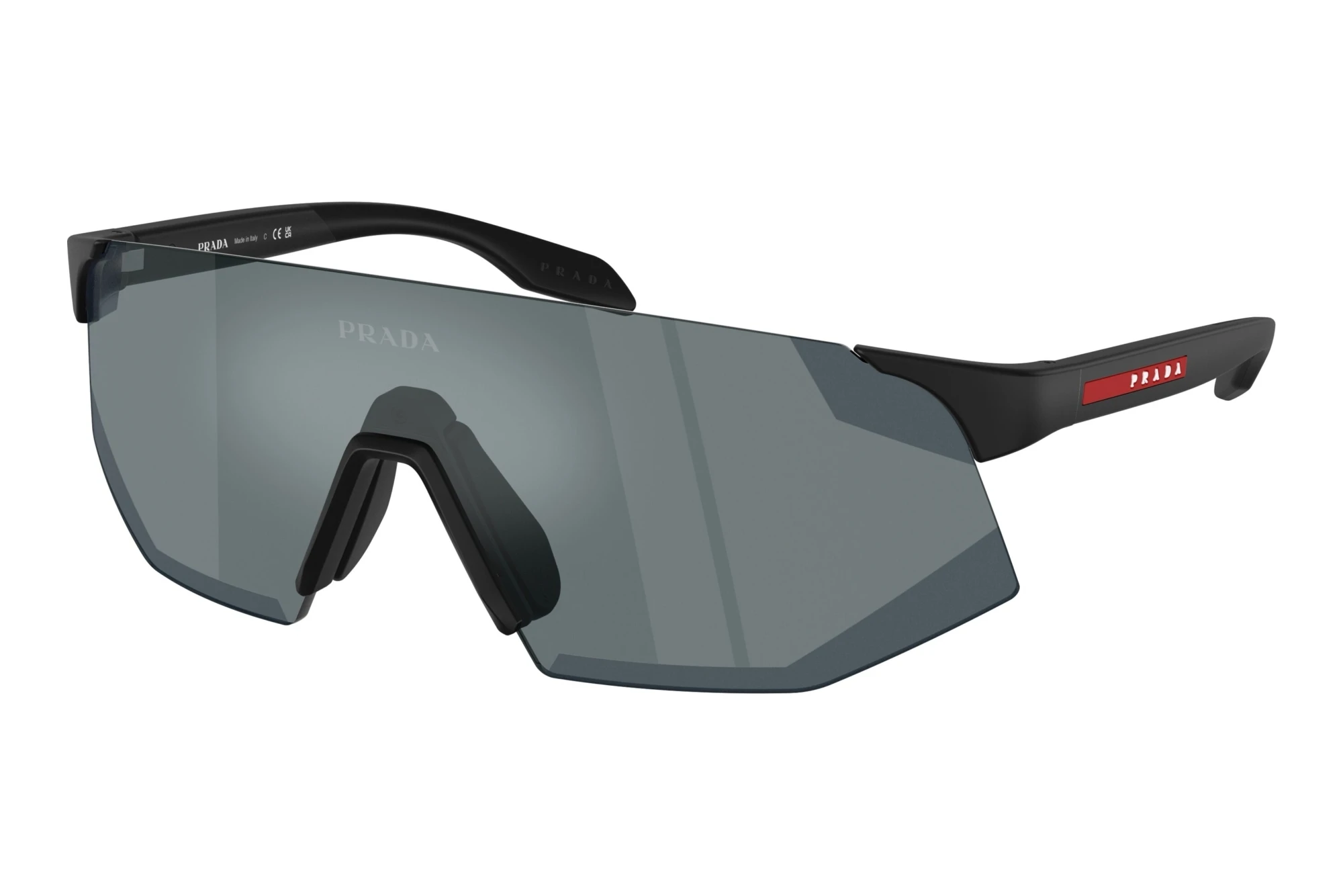 Prada Linea Rossa PS C03SU 12P5L0 Grey Mirror BlackMatte Black Prada Linea Rossa PS C03SU 12P5L0 Grey Mirror BlackMatte Black
