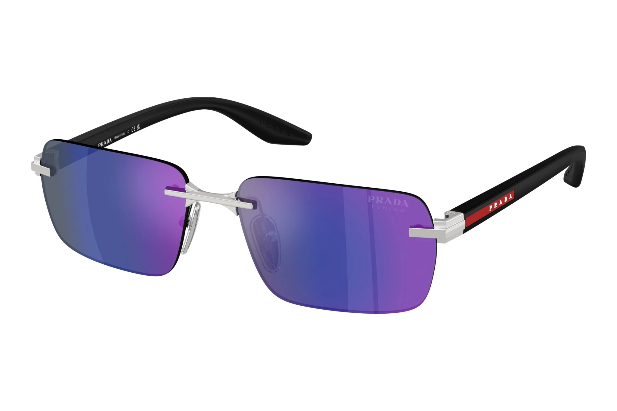 Prada Linea Rossa PS C52S 1BC05U Dark Blue Mirror Violet TuningSilver Prada Linea Rossa PS C52S 1BC05U Dark Blue Mirror Violet TuningSilver