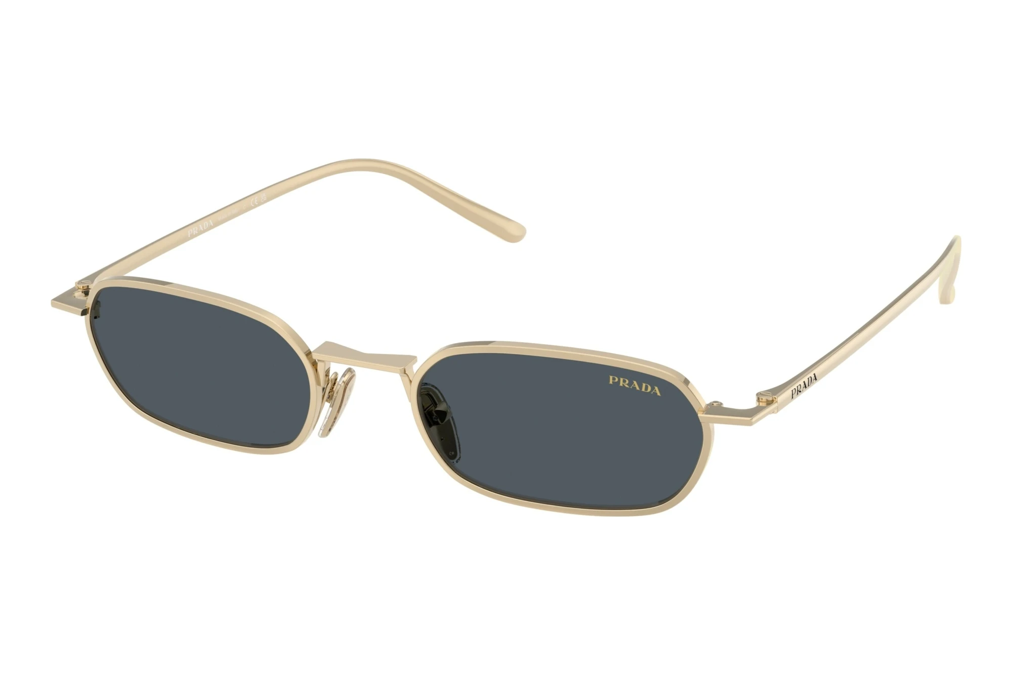 Prada PR D58S ZVN70B Dark GreyPale Gold Prada PR D58S ZVN70B Dark GreyPale Gold