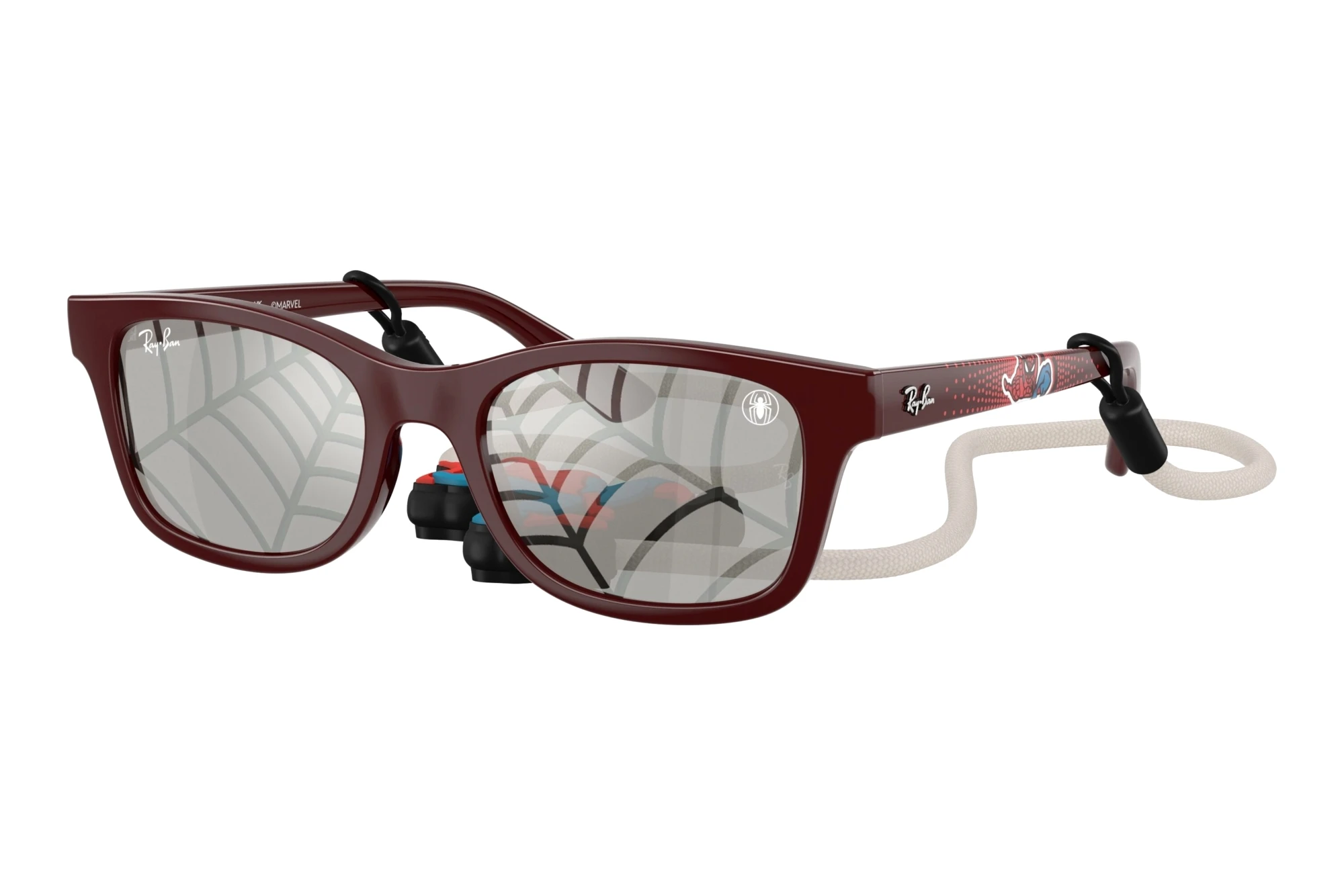 Ray-Ban Kids RJ9086S 7232AI Grey Tampo Triangles SilverDark Red Ray-Ban Kids RJ9086S 7232AI Grey Tampo Triangles SilverDark Red