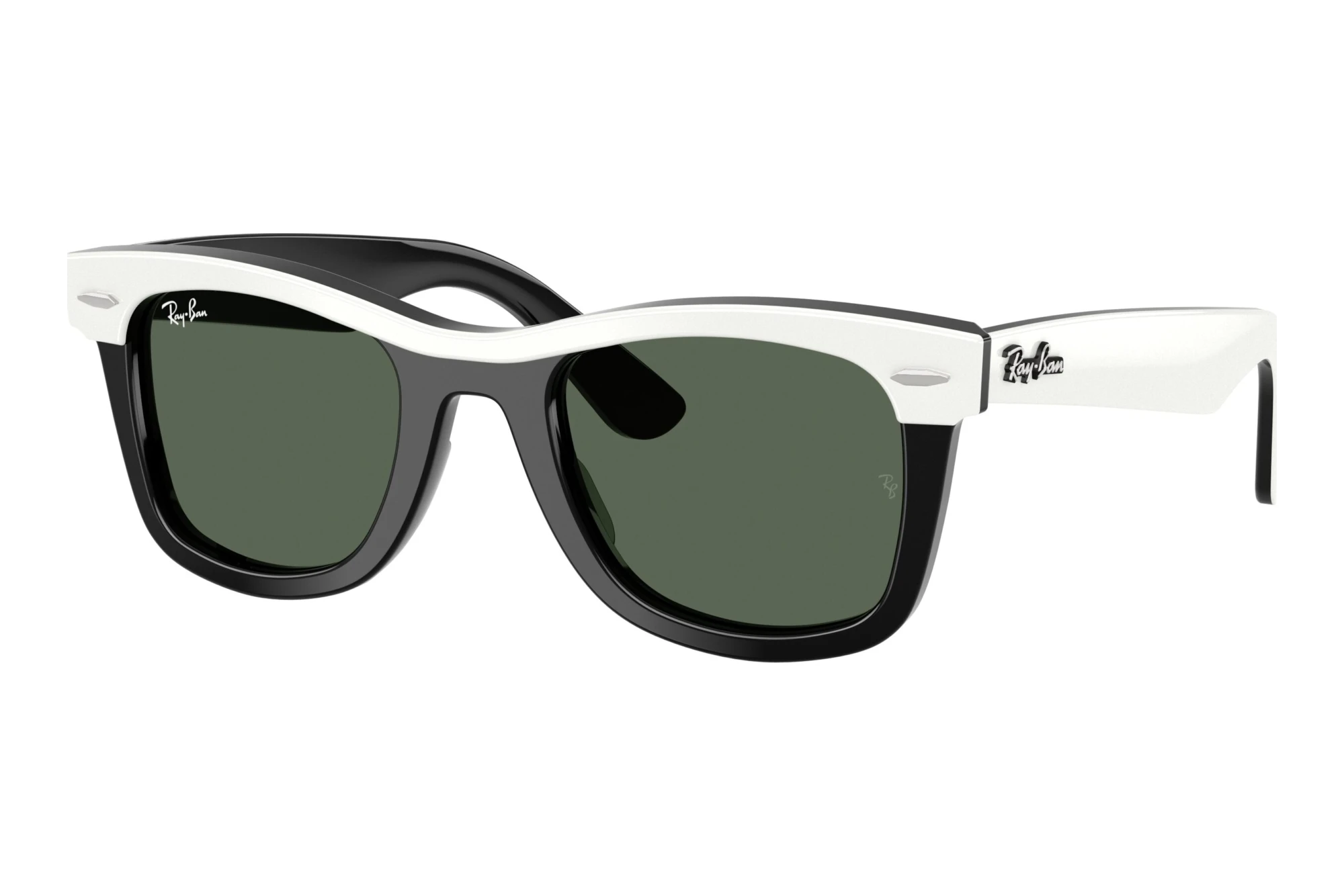 Ray-Ban Kids RJ9140S 721171 Dark GreenWhite & Black Ray-Ban Kids RJ9140S 721171 Dark GreenWhite & Black