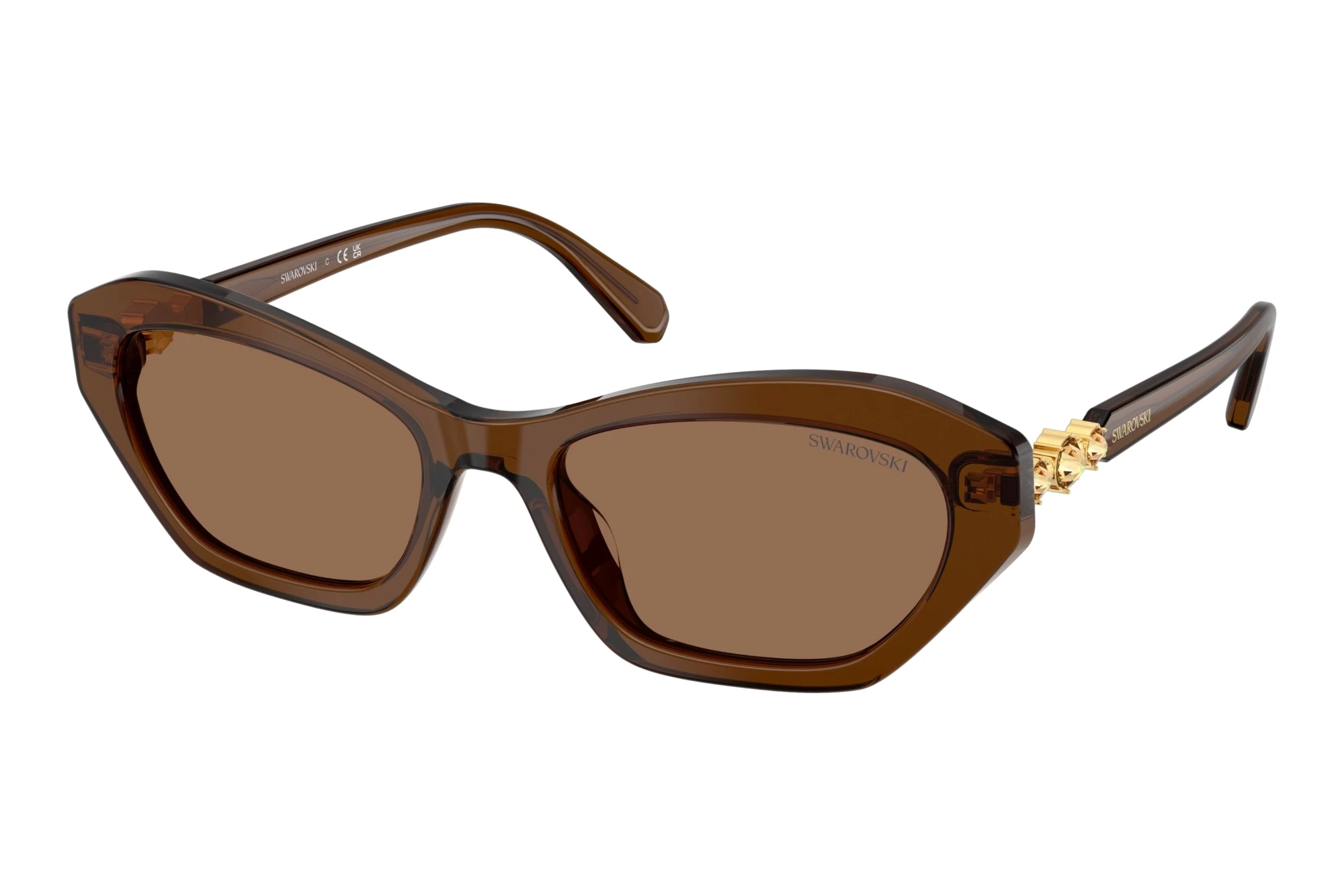 Swarovski SK6048 108473 Dark BrownTransparent Brown Swarovski SK6048 108473 Dark BrownTransparent Brown