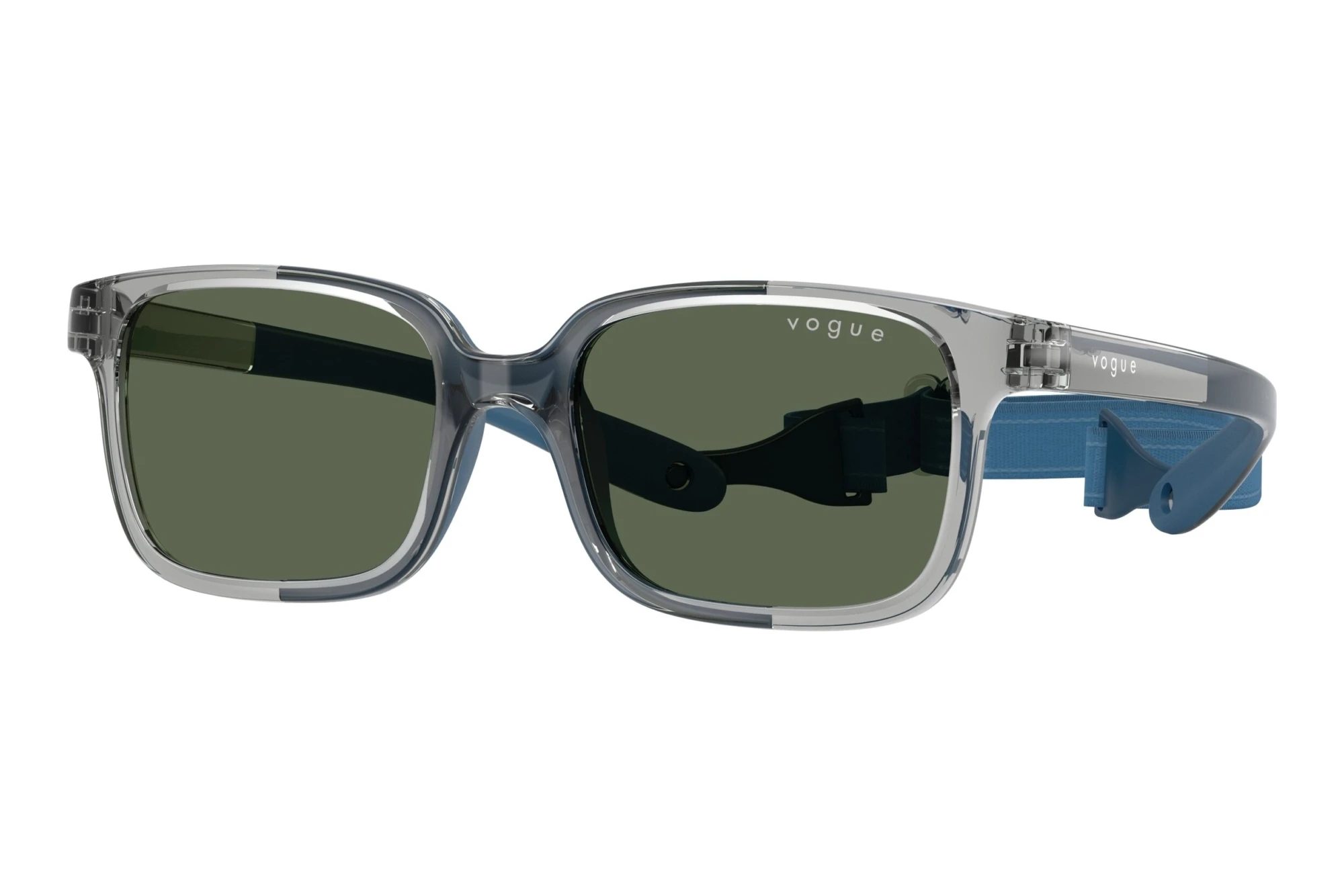 Vogue Eyewear VJ2017 228371 Dark GreenTransparent Grey/Blue Rubber Vogue Eyewear VJ2017 228371 Dark GreenTransparent Grey/Blue Rubber