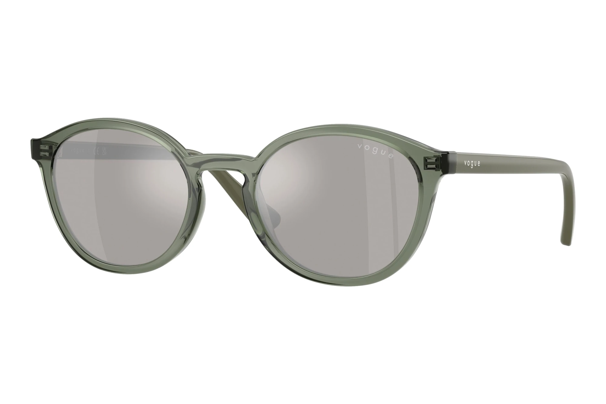 Vogue Eyewear VJ2033 30866G Light Grey Mirror SilverTransparent Mallard Green Vogue Eyewear VJ2033 30866G Light Grey Mirror SilverTransparent Mallard Green