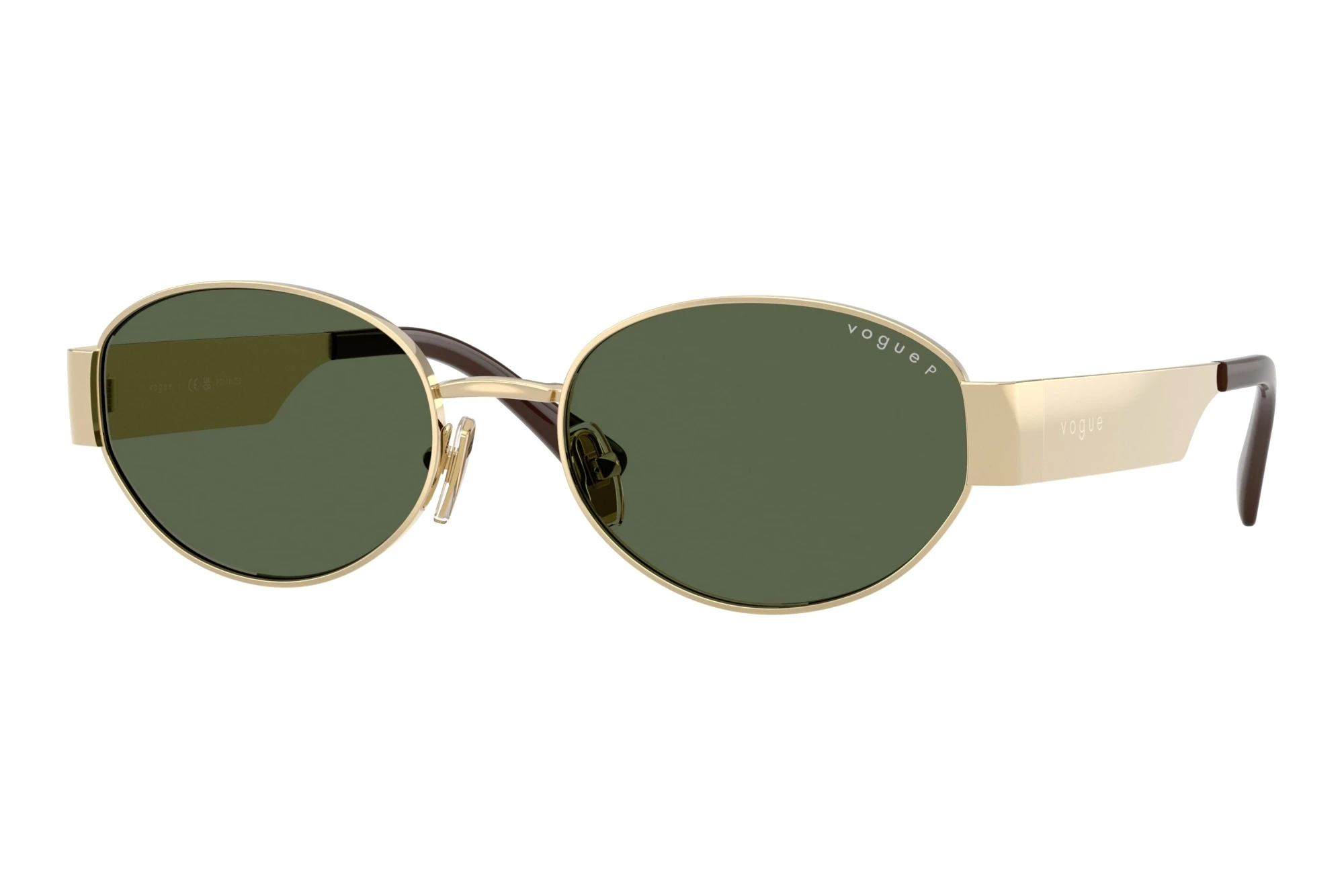 Vogue Eyewear VO4362S 848/9A Dark Green PolarizedPale Gold Vogue Eyewear VO4362S 848/9A Dark Green PolarizedPale Gold