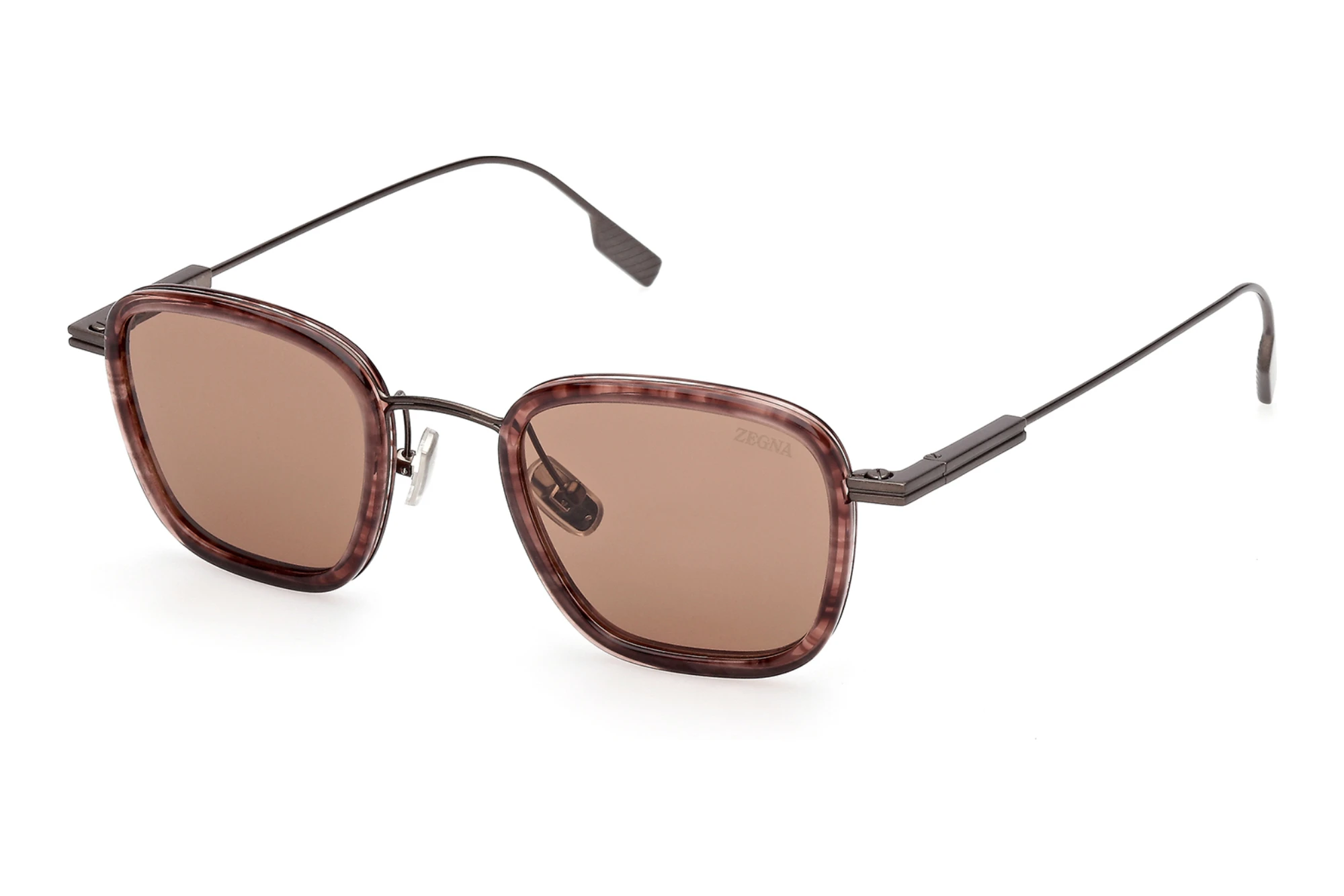 Zegna EZ0277 71E braunBordeaux/Gestreift Zegna EZ0277 71E braunBordeaux/Gestreift