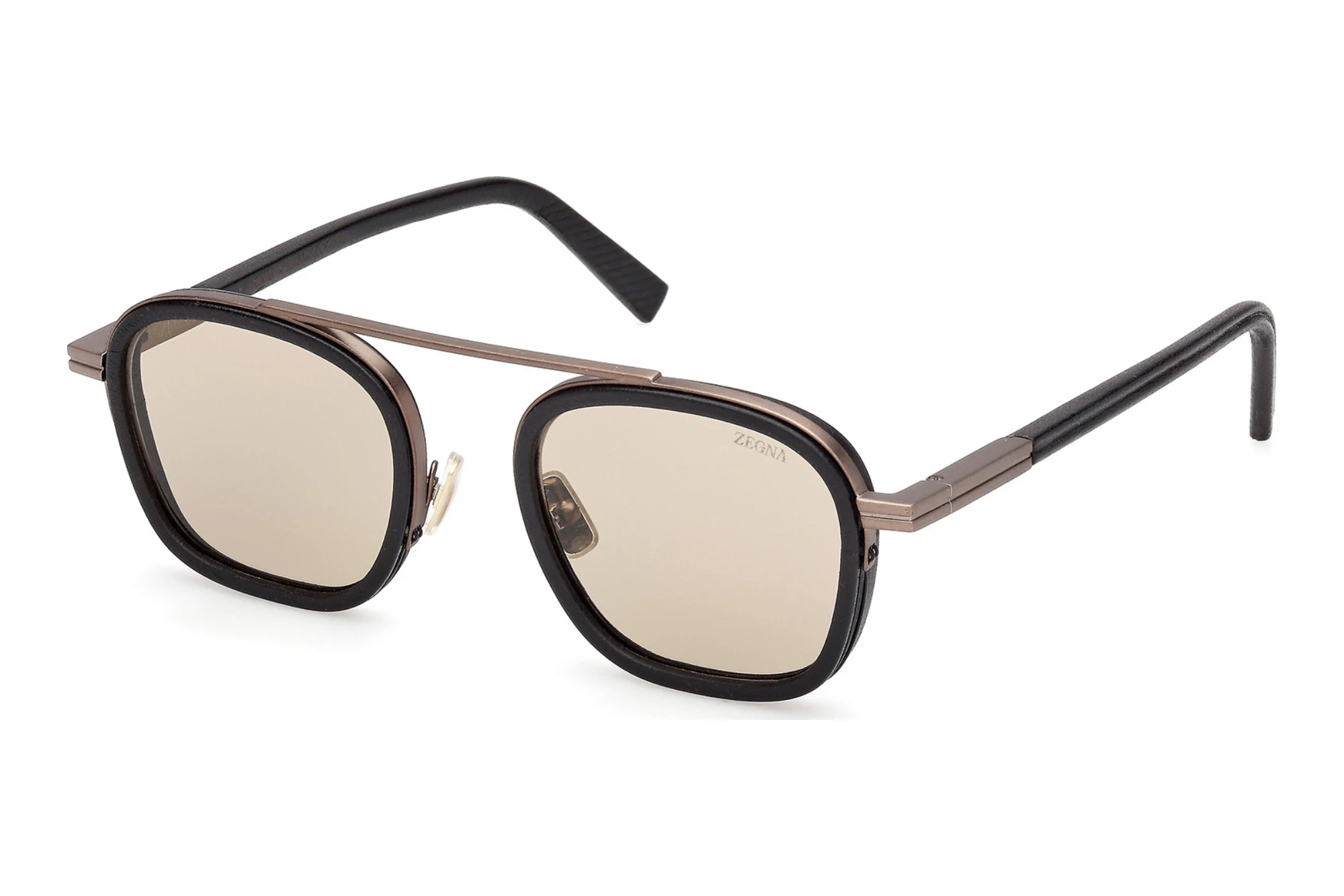 Zegna EZ0278 48E braunGlänzend Dunkelbraun Zegna EZ0278 48E braunGlänzend Dunkelbraun