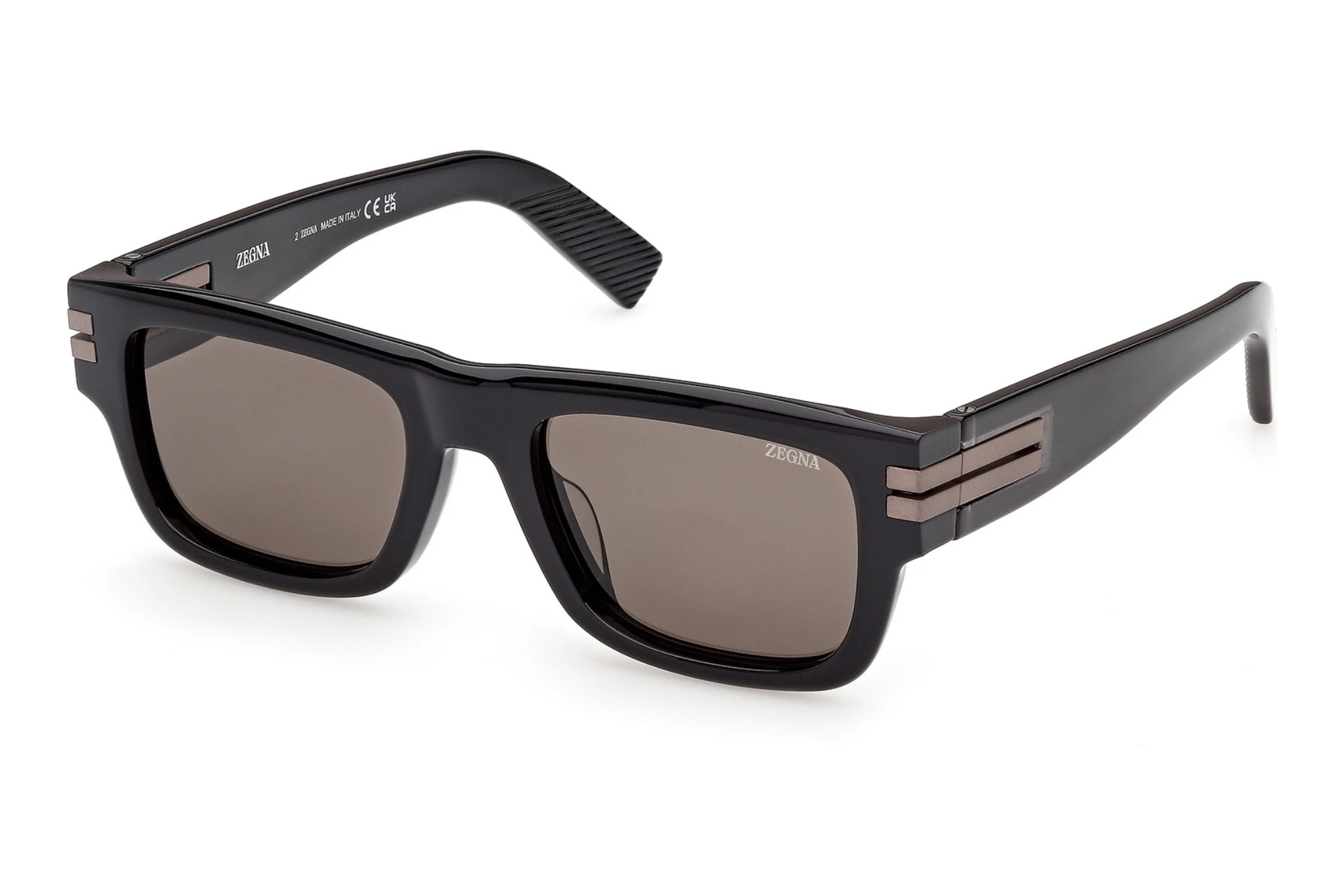 Zegna EZ0317 05E braunGrau/Einfarbig Zegna EZ0317 05E braunGrau/Einfarbig